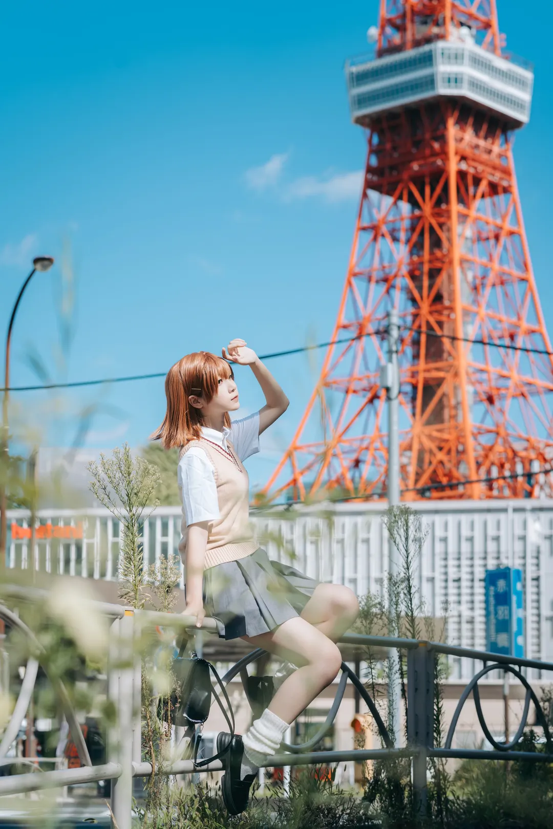 二次元コスプレ, ロケーション撮影, JK制服コーデ, とある科学の超電磁砲, 御坂美琴 コスプレ - 4枚目