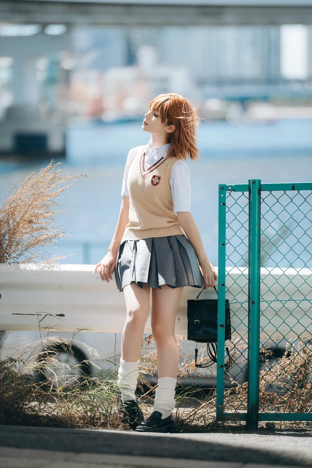 二次元コスプレ, ロケーション撮影, JK制服コーデ, とある科学の超電磁砲, 御坂美琴 コスプレ - 8枚目
