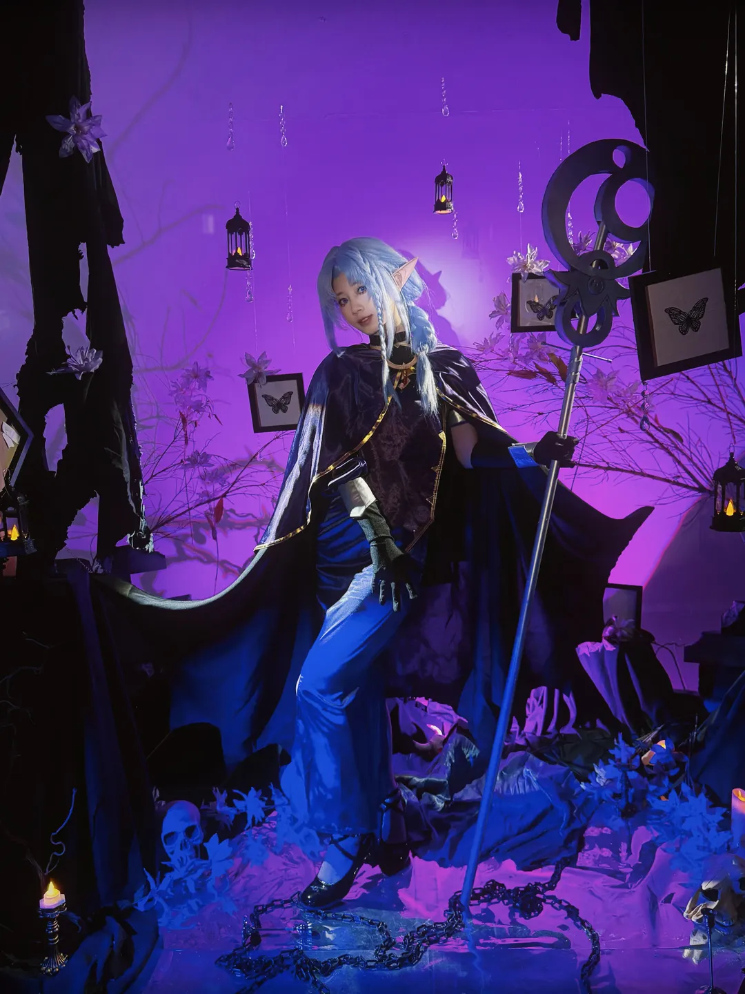 Fate/Grand Order, イベント撮影, エルフ耳ウィッグ, メディアコスプレ, 魔法ローブ コスプレ
