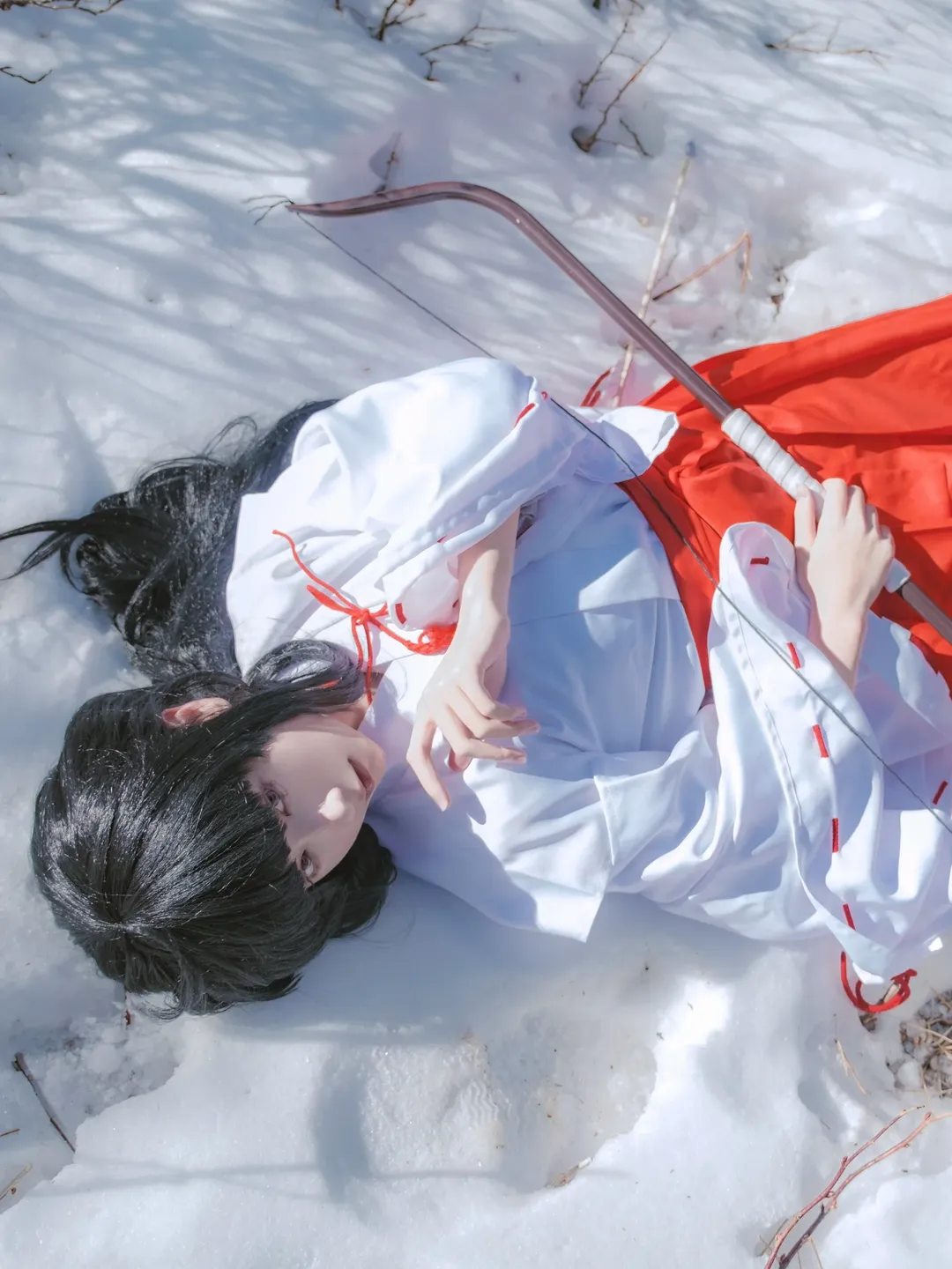 桔梗 コスプレ, 犬夜叉, 雪景色コスプレ, 大理蒼山, 古風な巫女 - 1枚目