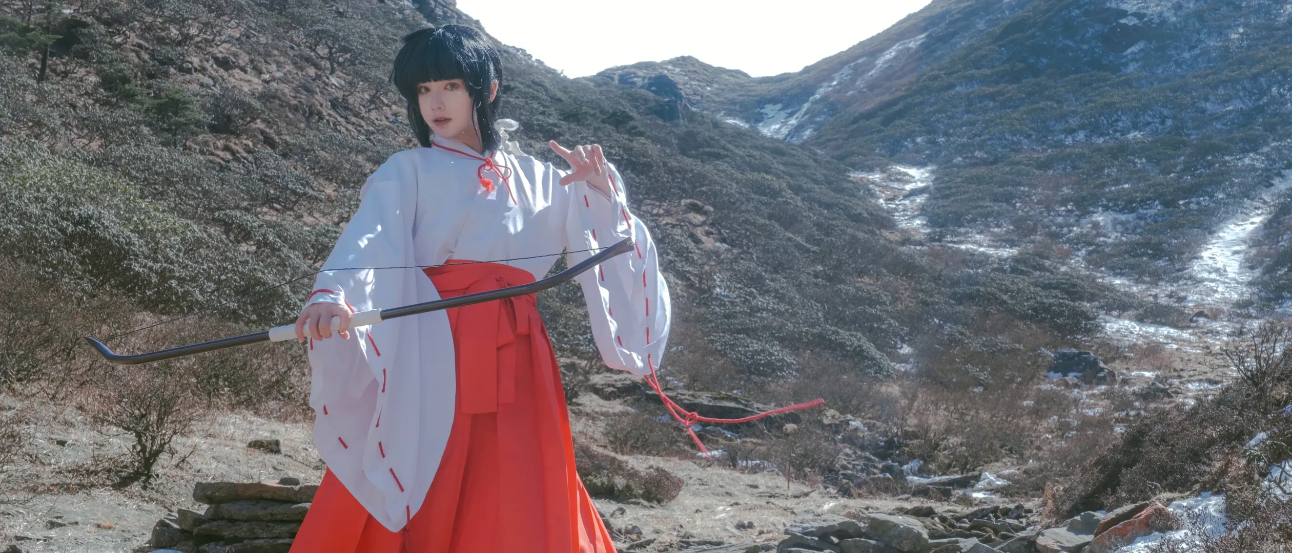 桔梗 コスプレ, 犬夜叉, 雪景色コスプレ, 大理蒼山, 古風な巫女 - 6枚目
