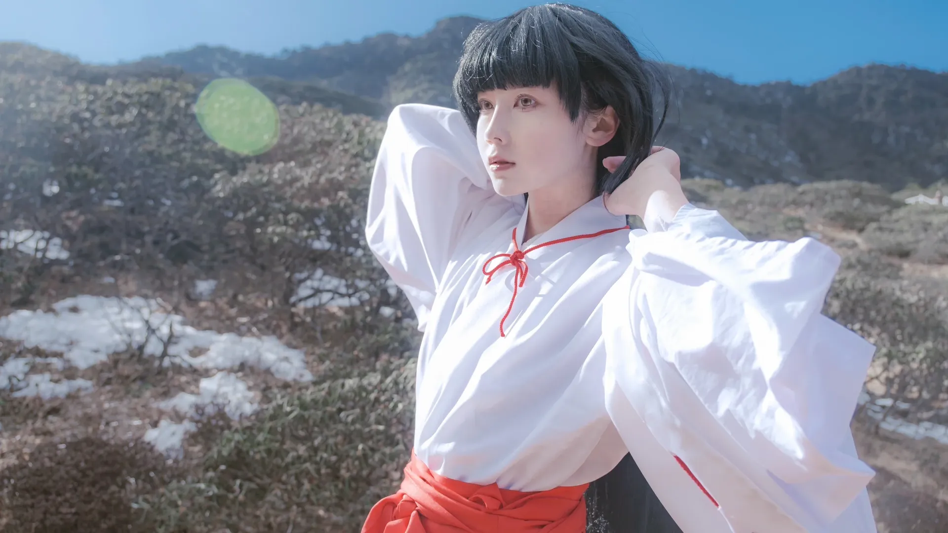 桔梗 コスプレ, 犬夜叉, 雪景色コスプレ, 大理蒼山, 古風な巫女 - 8枚目