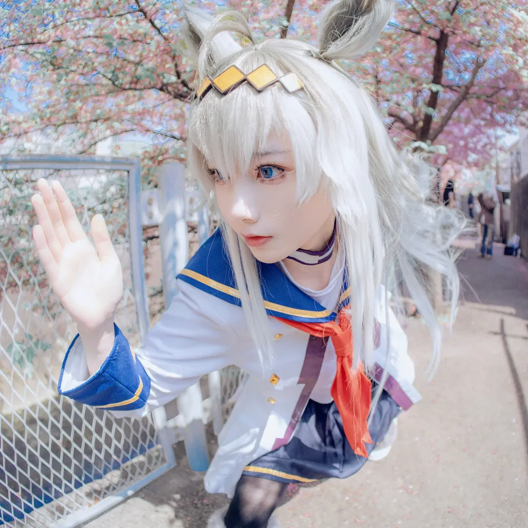 cosplay分享, 二次元穿搭, 赛马娘, 小栗帽cos, 樱花户外 - 第3张