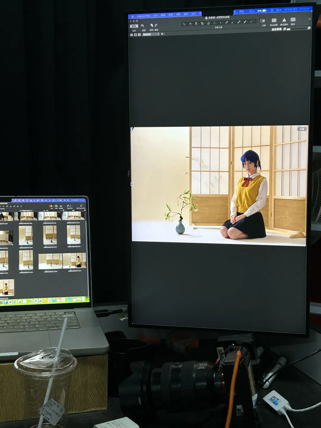 cosplay摄影, 型月, 月姬, 希耶尔cos, 蓝发学姐 - 第6张