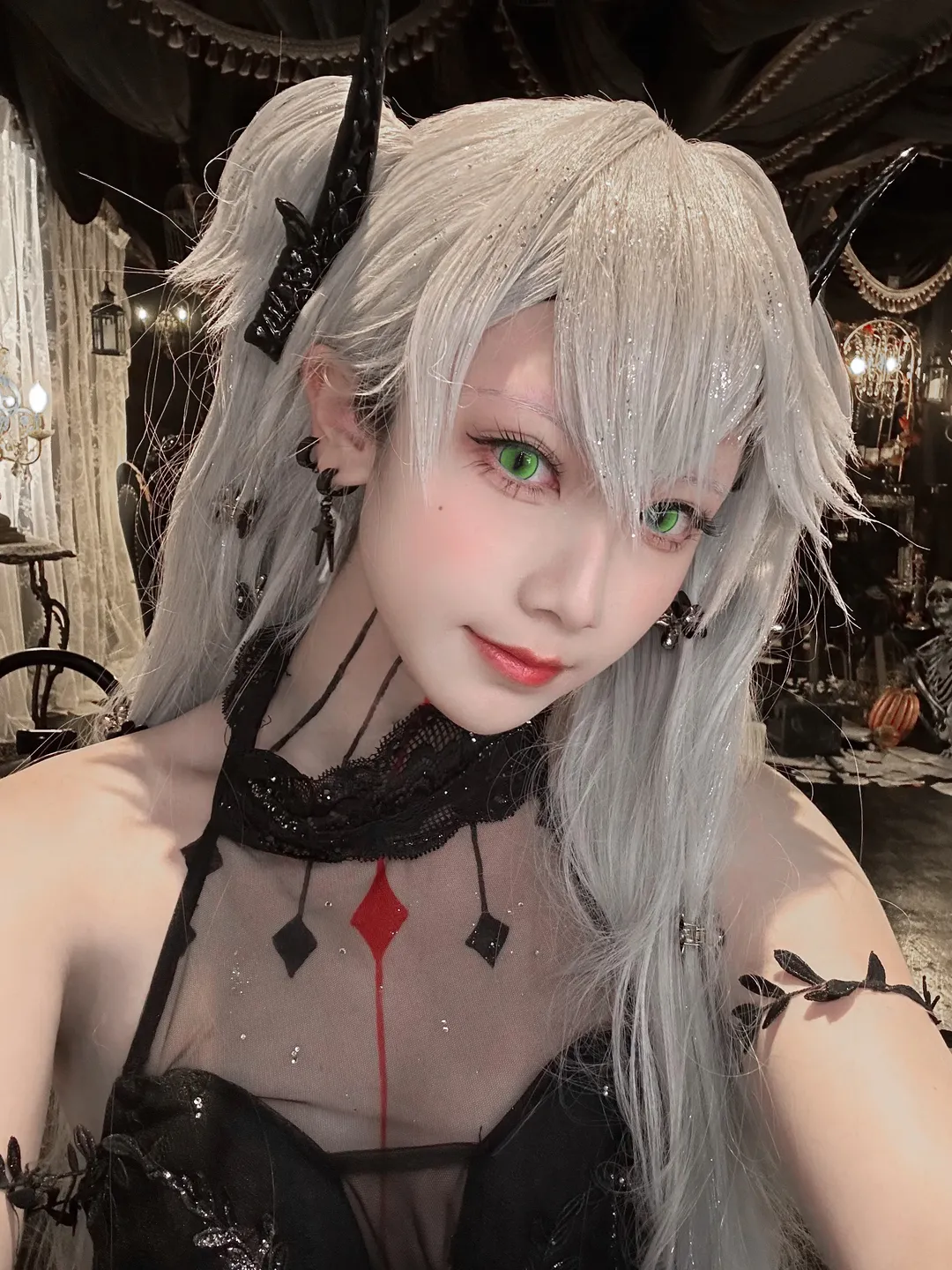 哥特风, FGO, 莉莉丝cos, 十周年, 银发美瞳 - 第1张