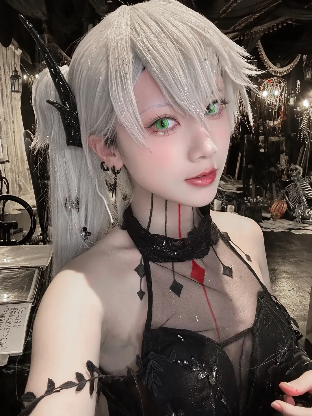 哥特风, FGO, 莉莉丝cos, 十周年, 银发美瞳 - 第3张
