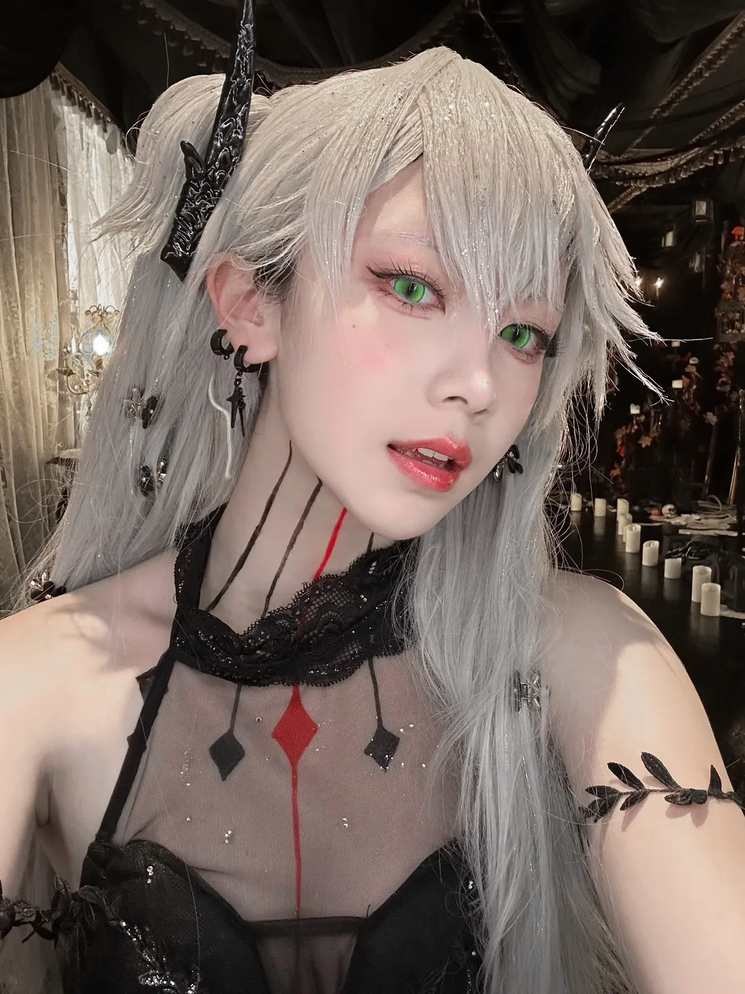 哥特风, FGO, 莉莉丝cos, 十周年, 银发美瞳 - 第4张