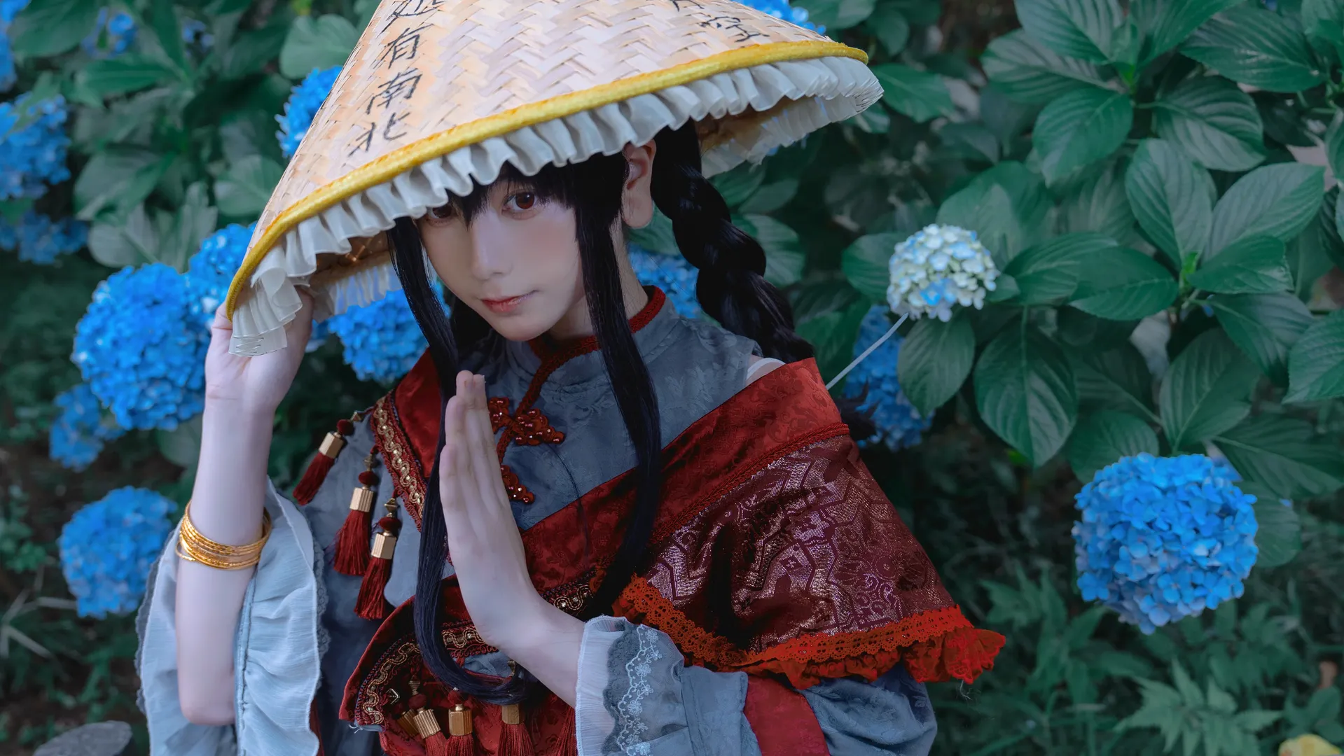 古风摄影, 东方project, cosplay摄影, 矢田寺成美cos, 紫阳花正片 - 第2张