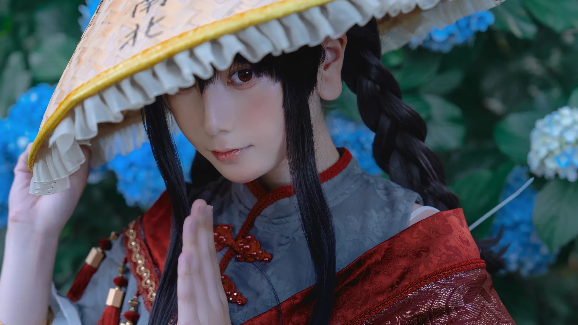 古风摄影, 东方project, cosplay摄影, 矢田寺成美cos, 紫阳花正片 - 第3张