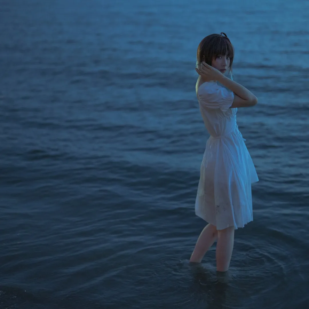 海边cosplay, 蓝调摄影, 偶像大师闪耀色彩, 浅仓透cos, 透明球道具 - 第11张