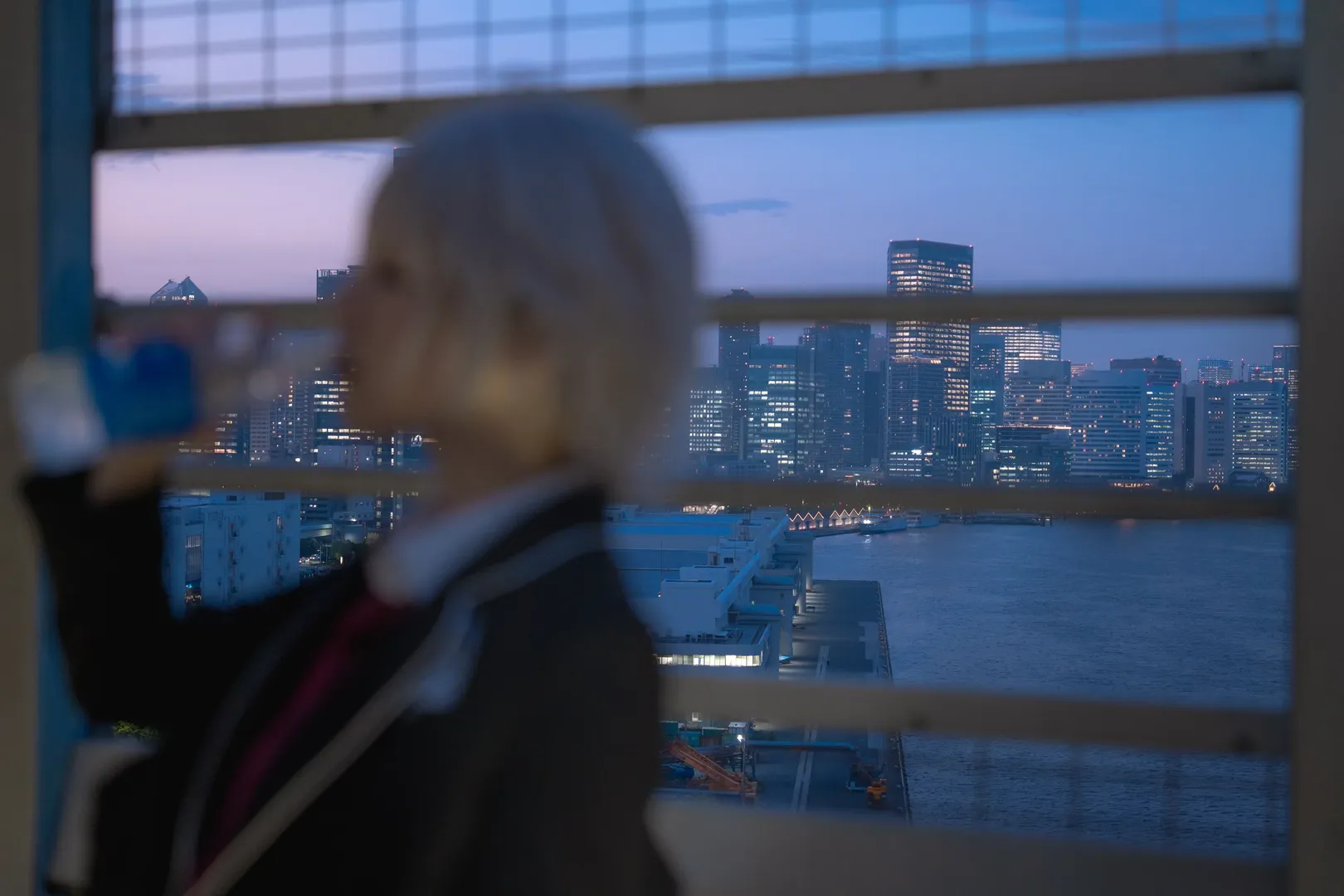 Fate/Grand Order, JK制服, cosplay摄影, 黑贞cos, 都市夜景 - 第10张