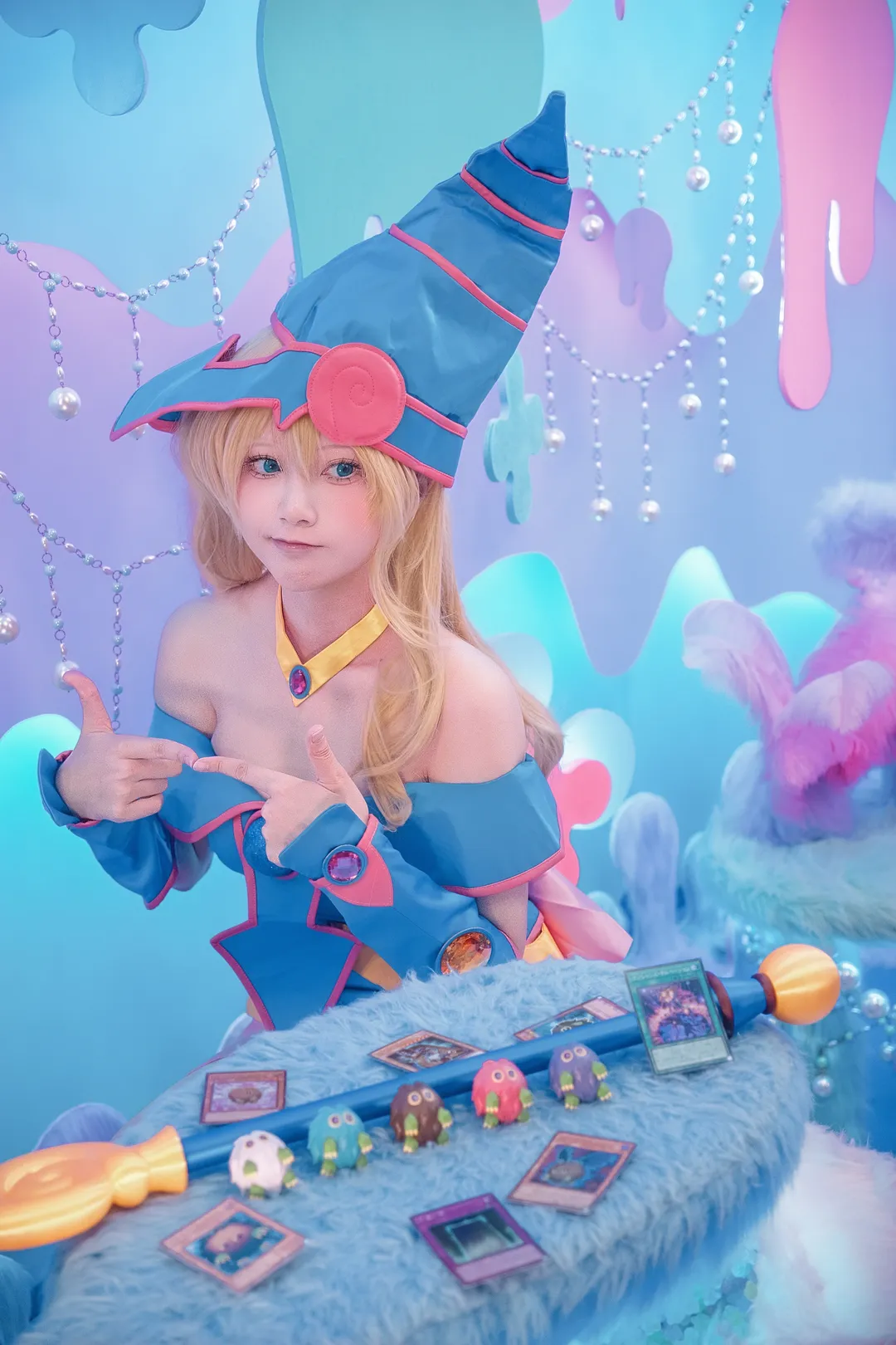 魔法使装扮, 梦幻写真, 黑魔导女孩cos, 游戏王, 连栗子球 - 第1张