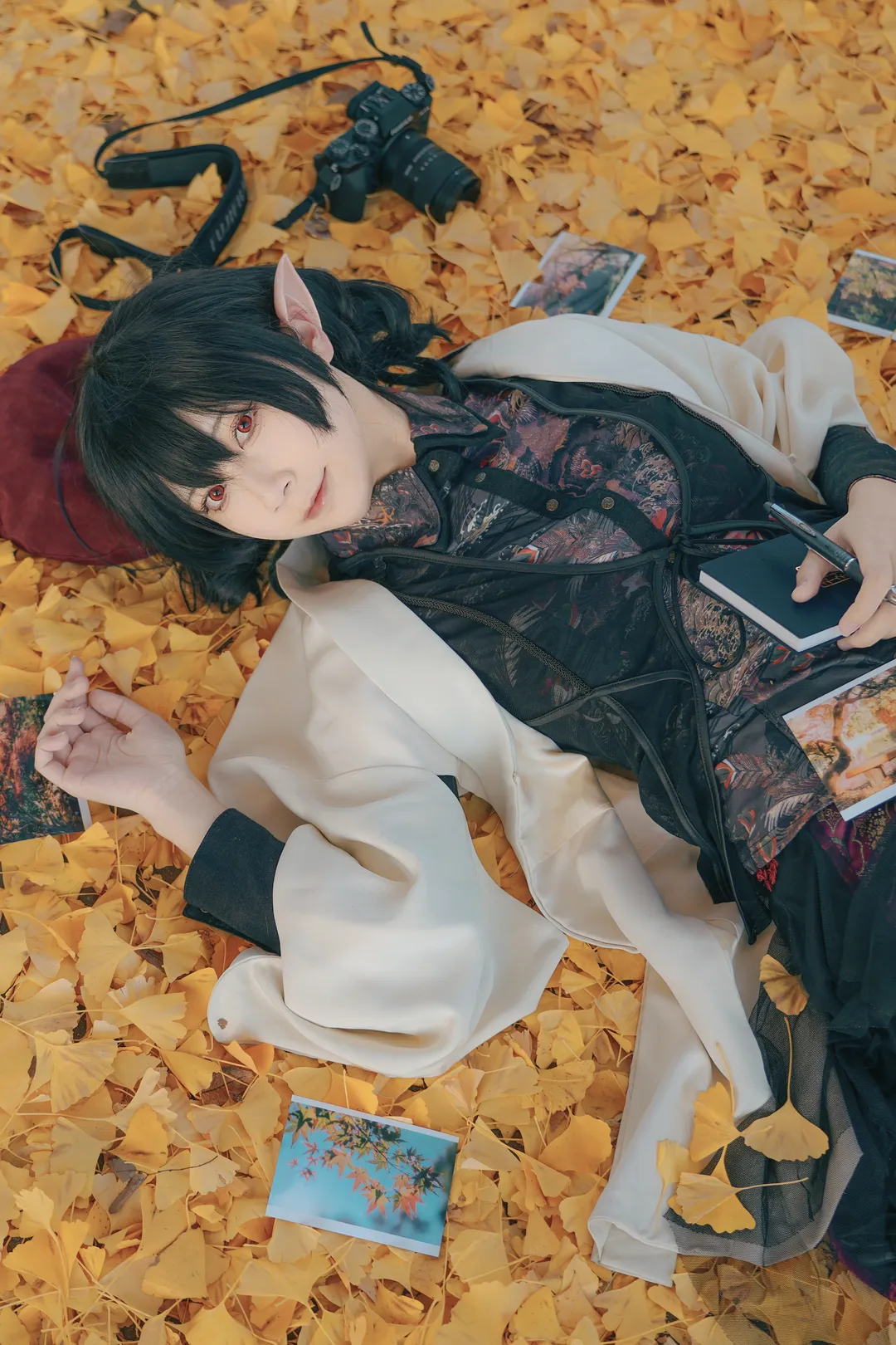 东方Project, 氛围感写真, 射命丸文cos, cosplay摄影, 秋日外景 - 第1张