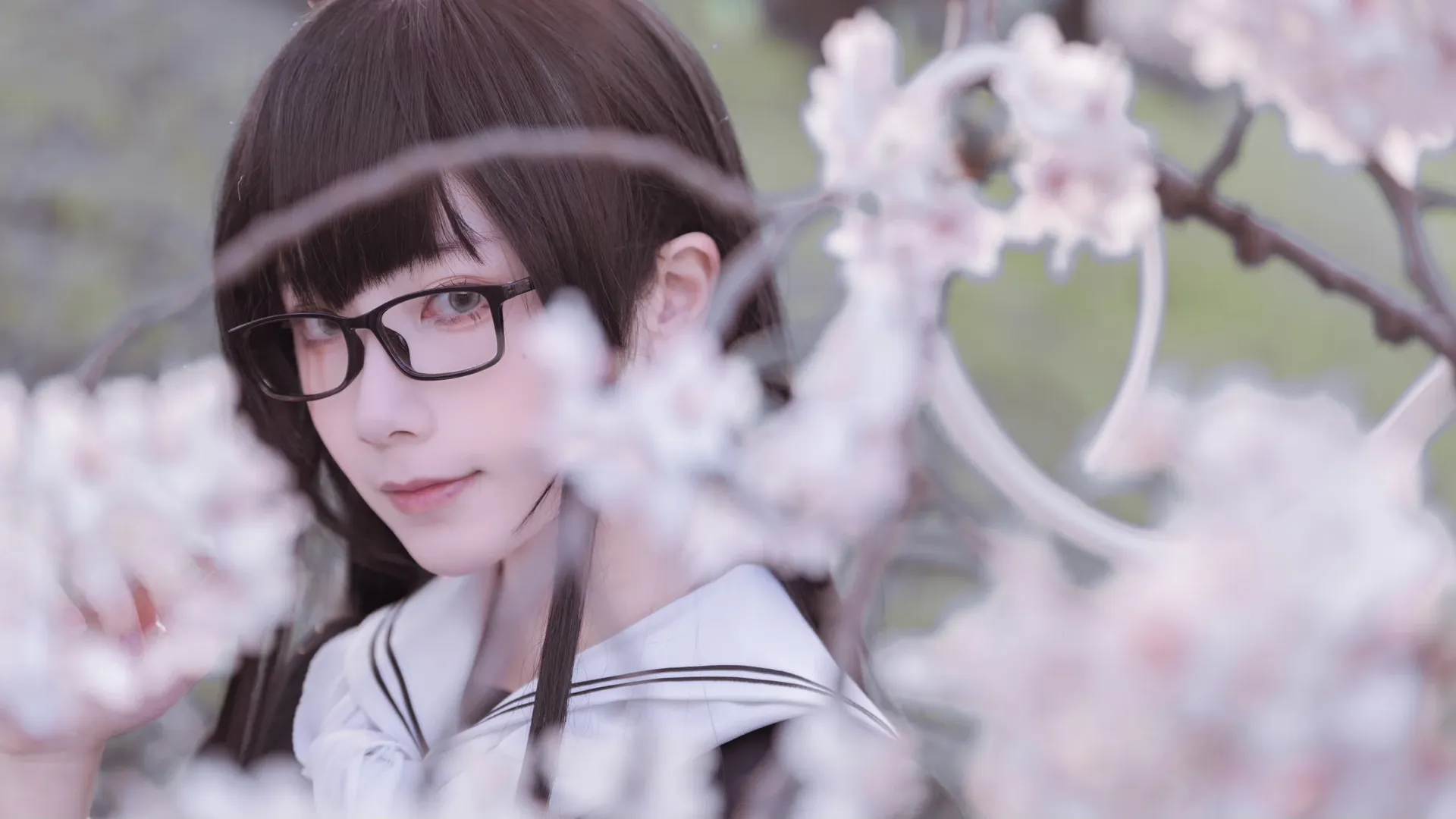 Fate/Grand Order, cosplay摄影, 樱花写真, 黑姬cos, 武士刀少女 - 第5张