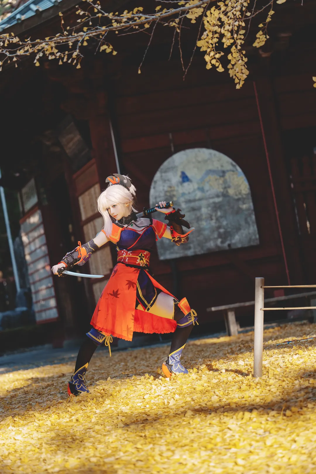 Fate/Grand Order, ロケーション撮影, 和風武士, 宮本武蔵コスプレ, 二刀流 - 8枚目