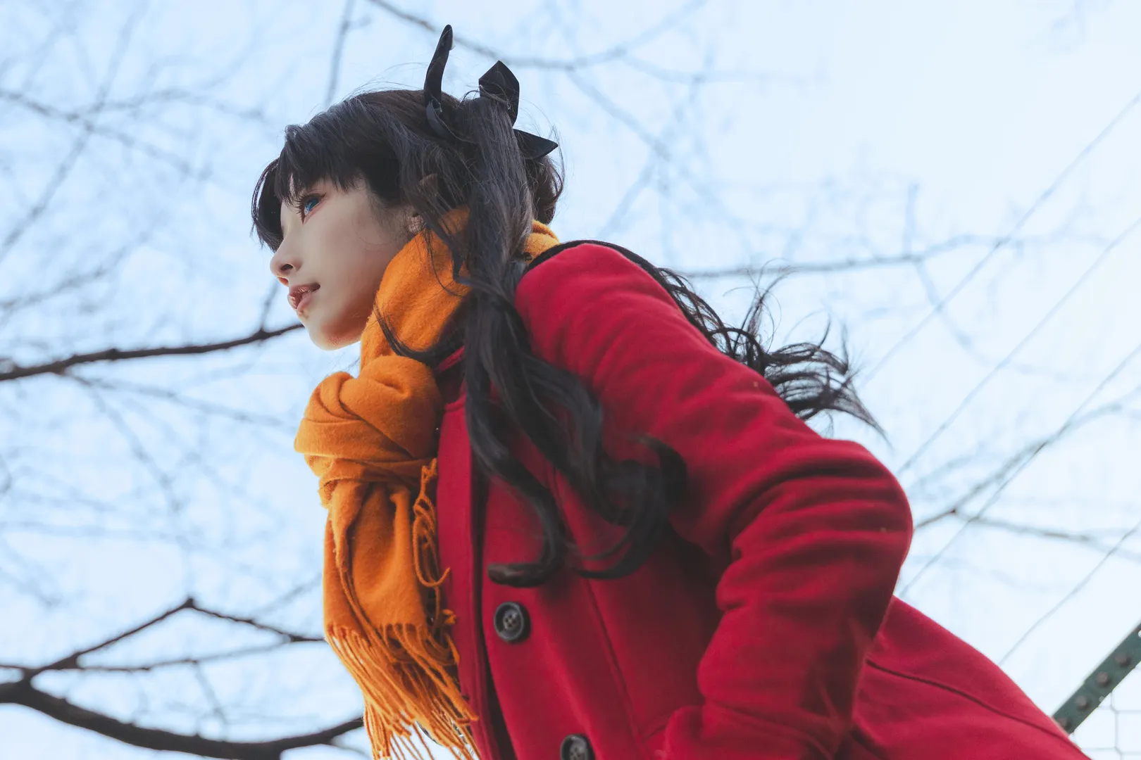 远坂凛cos, cosplay摄影, fate, 二次元日常, 冬日街拍 - 第3张