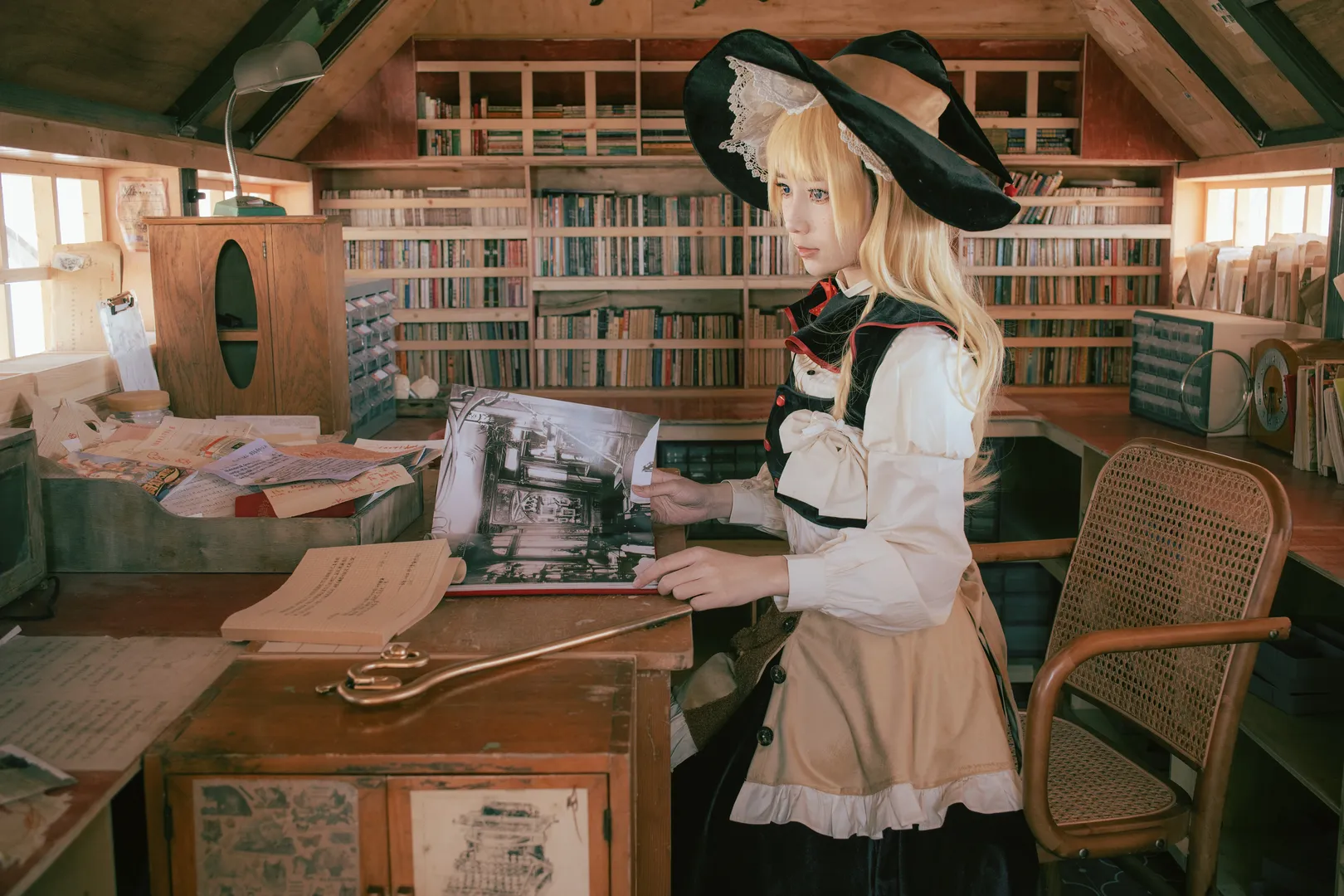 東方project, 霧雨魔理沙cos, 麗江荒野之國, 秋日攝影, 復古風cosplay - 第4張
