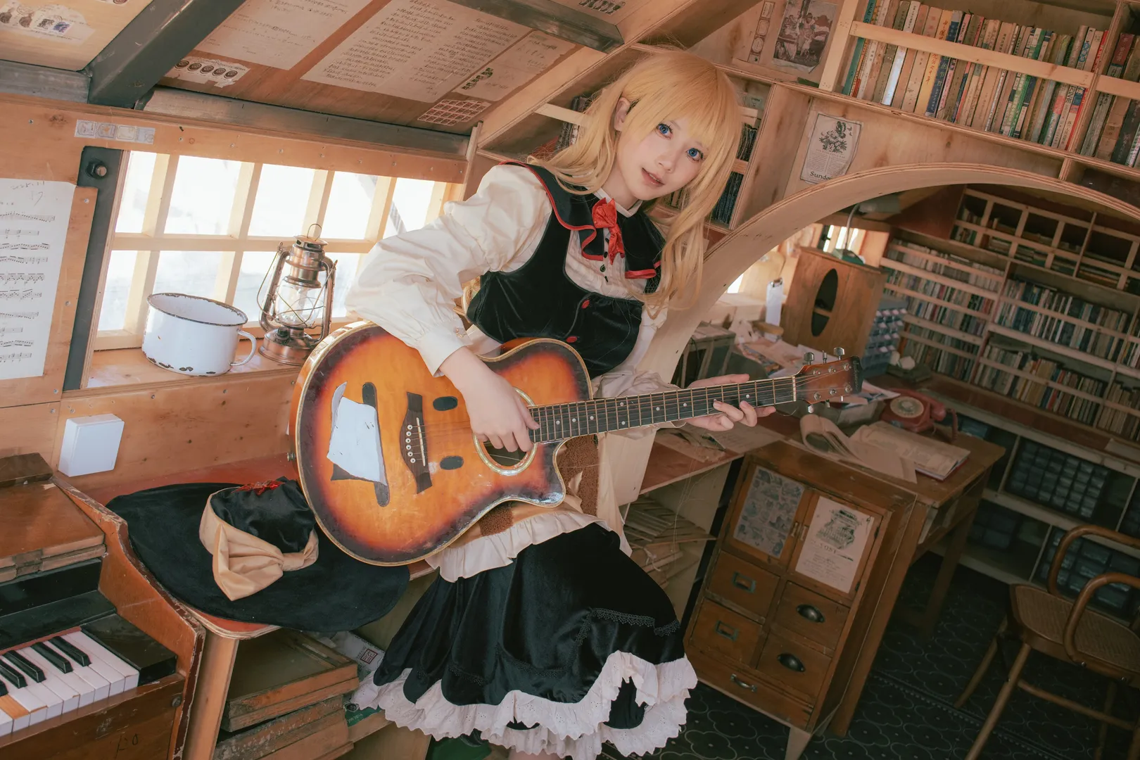東方project, 霧雨魔理沙cos, 麗江荒野之國, 秋日攝影, 復古風cosplay - 第6張