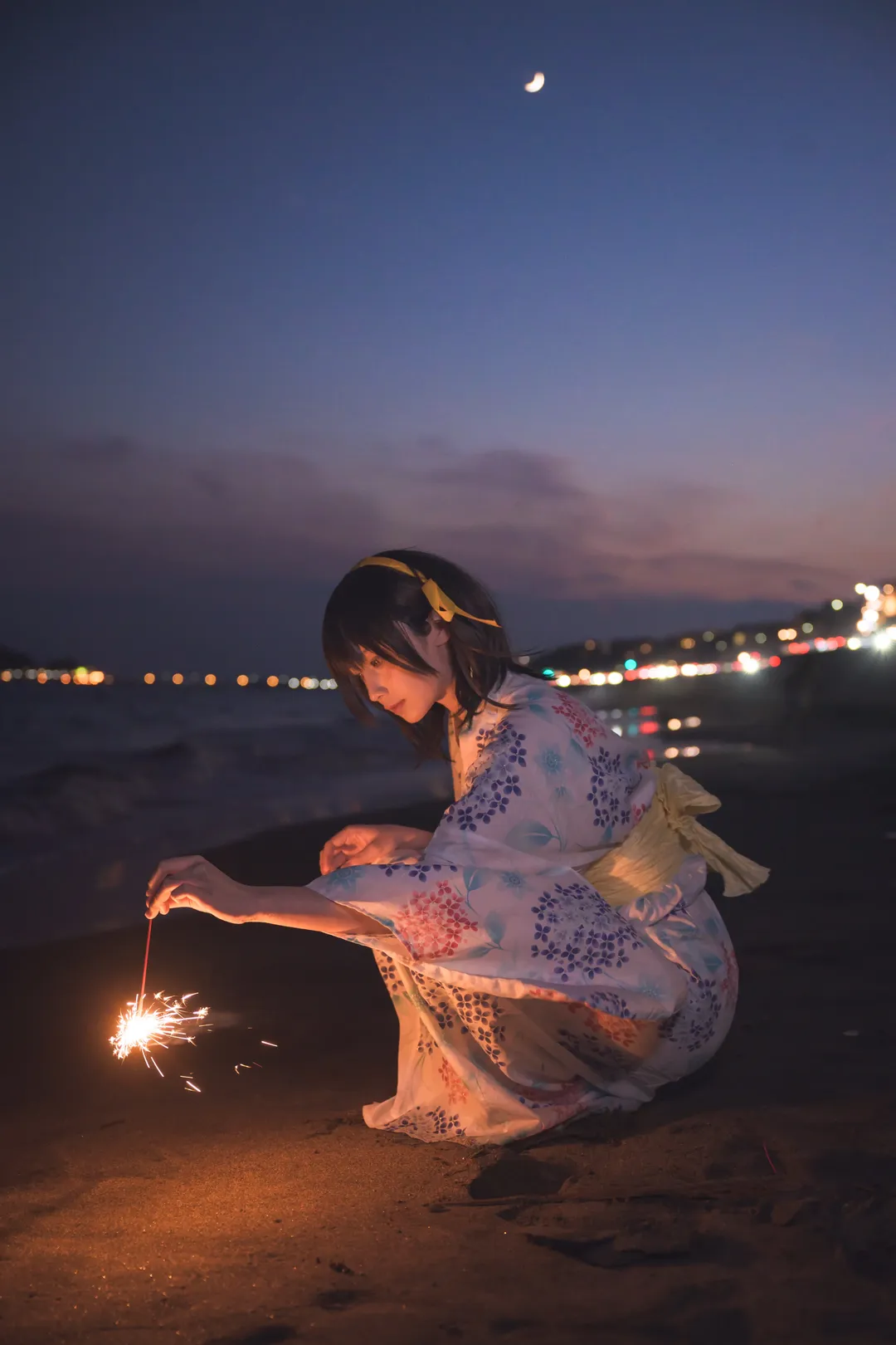 二次元撮影, 雰囲気のある写真, 夜景ポートレート撮影, ブルーアワーコスプレ, 雪景色コスプレ - 9枚目
