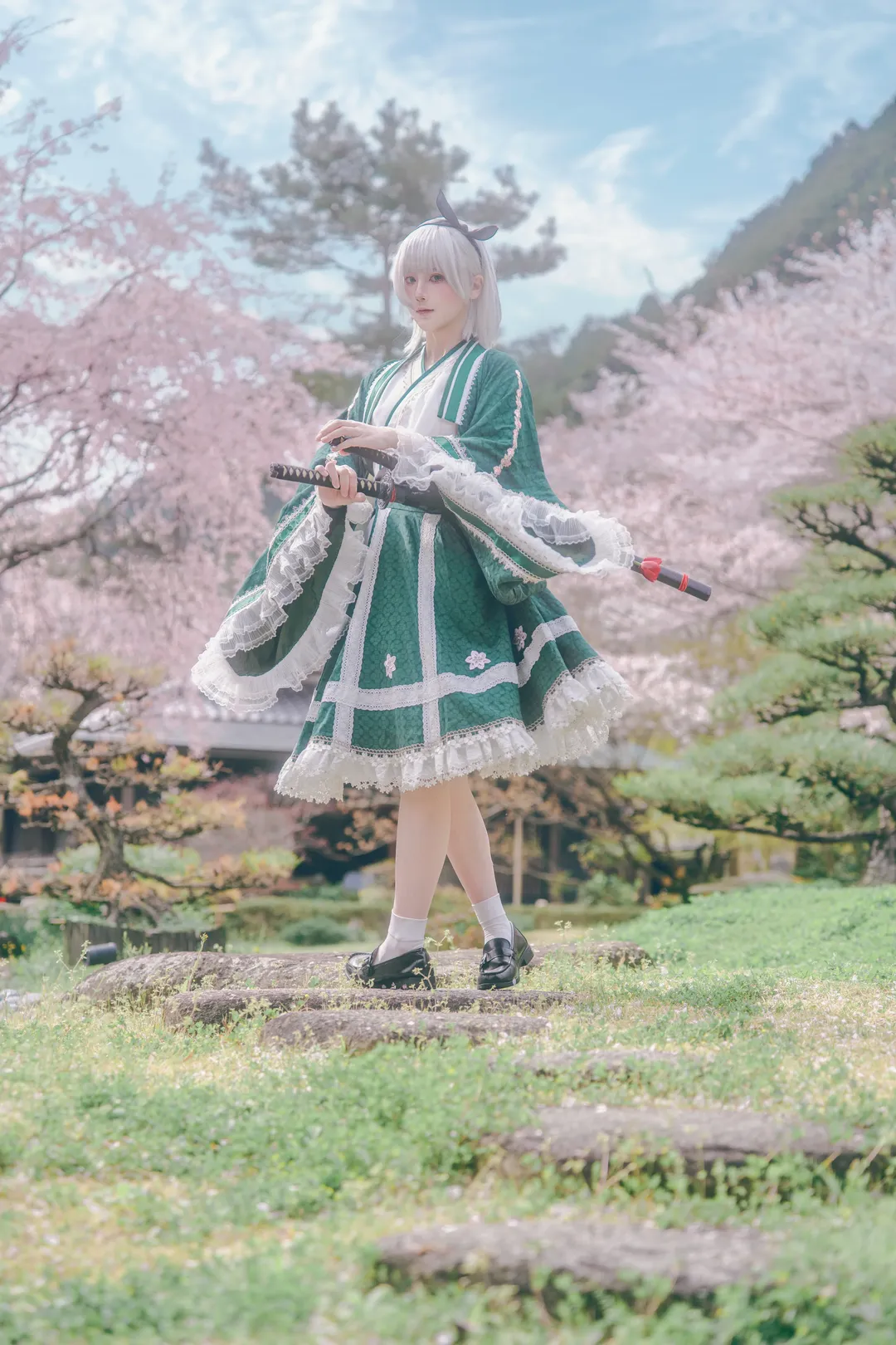 二次元摄影, 东方Project, 魂魄妖梦cos, 动漫角色扮演, 樱花季cos - 第1张