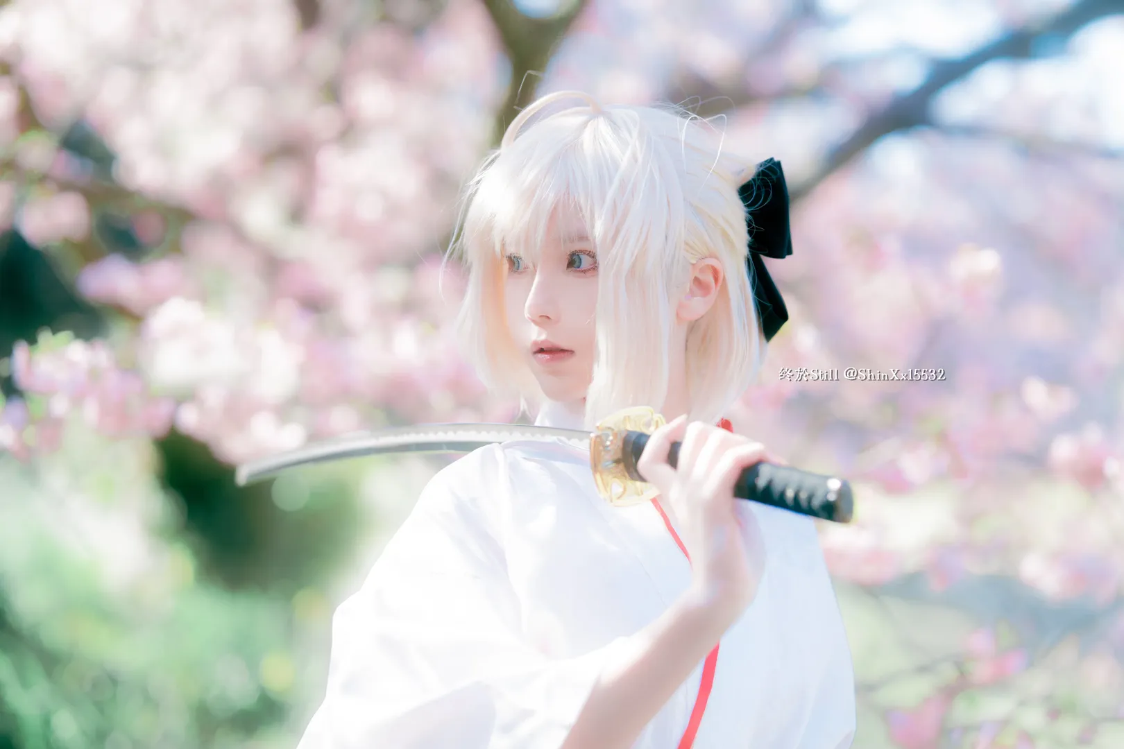 Cosplay攝影, FGO, 沖田總司cos, 櫻花外景, 和風cosplay