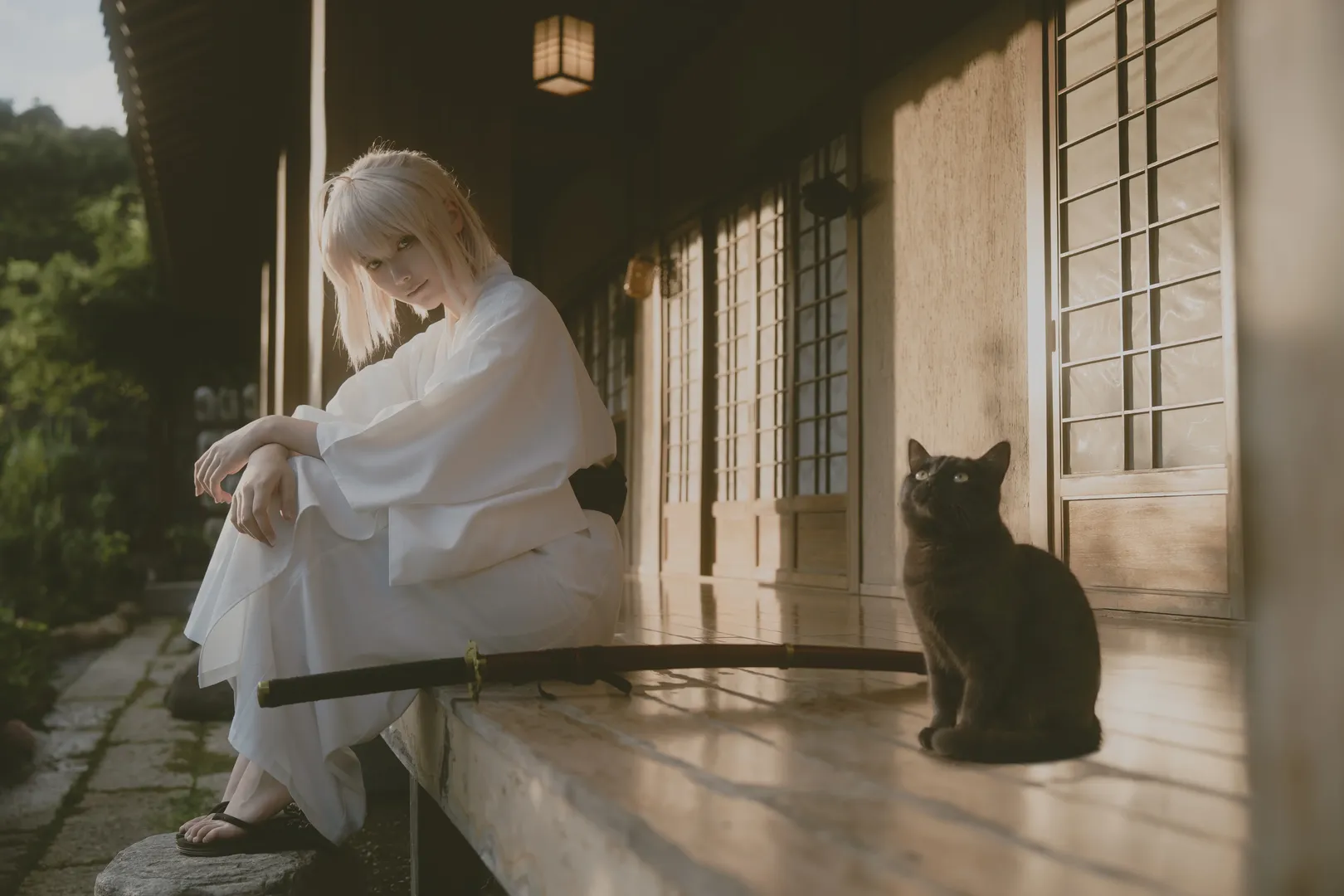 Fate/Grand Order, 和風撮影, 日本庭園, 沖田総司 コスプレ, 破魔剣 - 14枚目