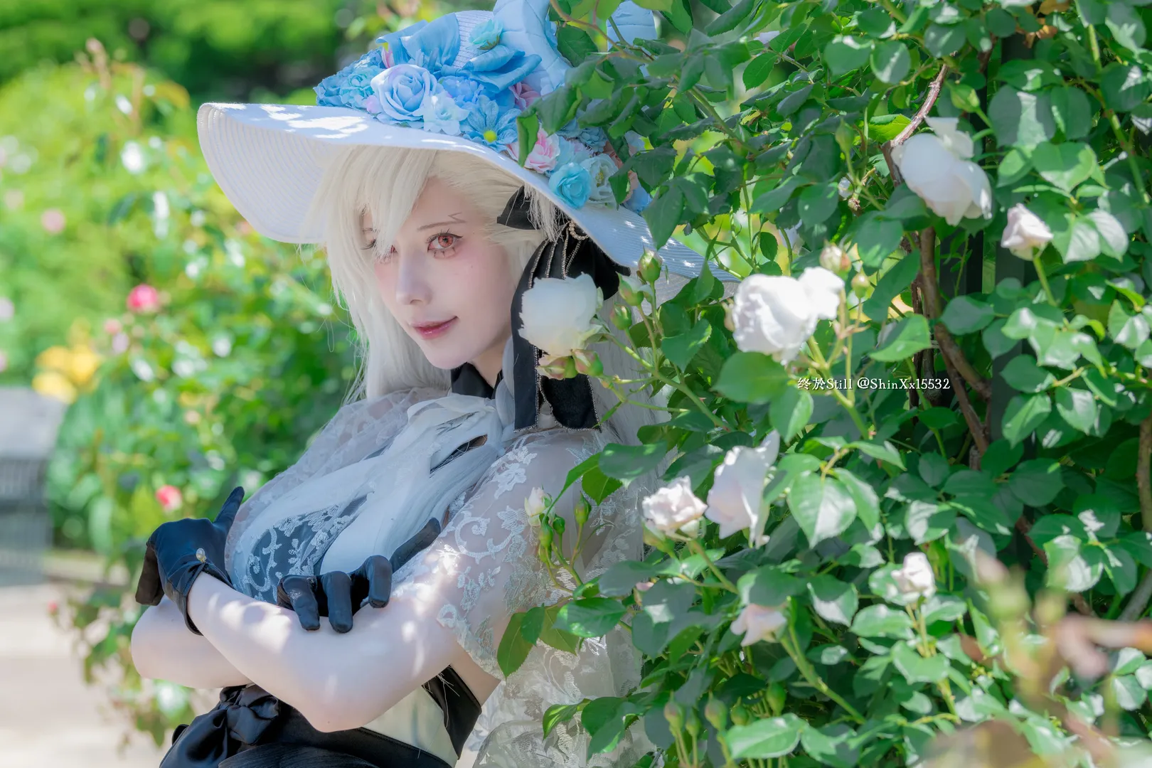 Fate/Grand Order, Cosplay摄影, 户外人像, 奥尔加玛丽cos, 玫瑰花园写真 - 第2张