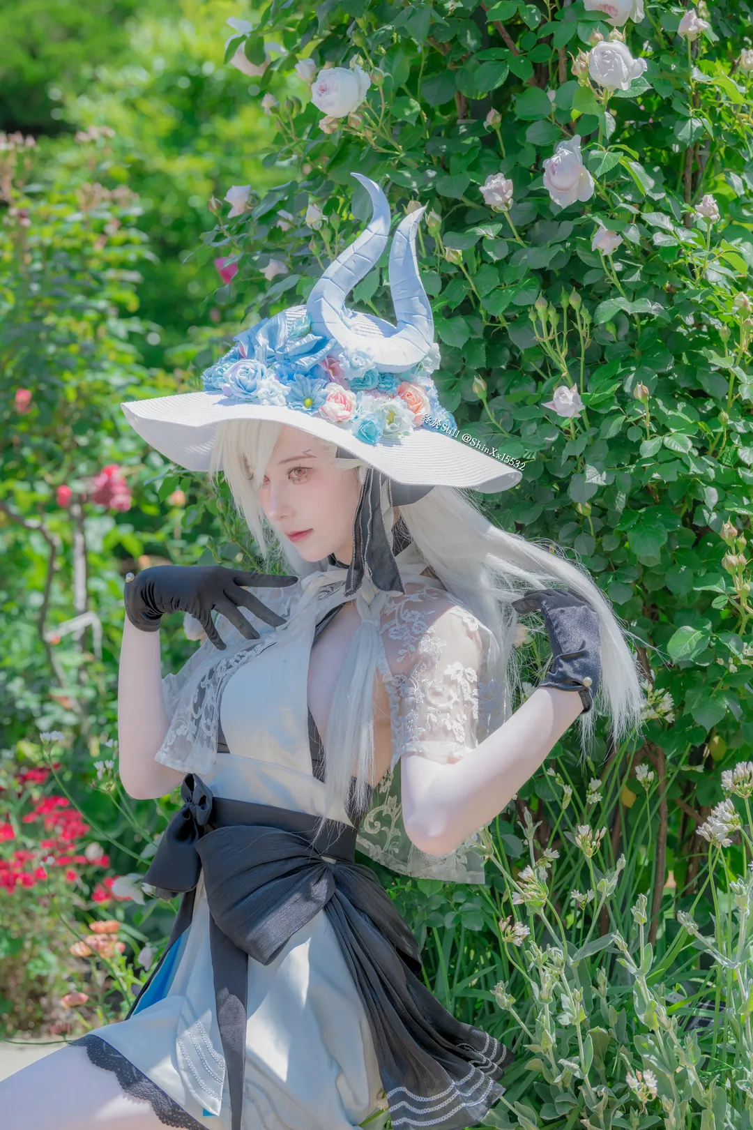Fate/Grand Order, コスプレ撮影, 屋外ポートレート, オルガマリー・アニムスフィア コスプレ, バラ園の撮影