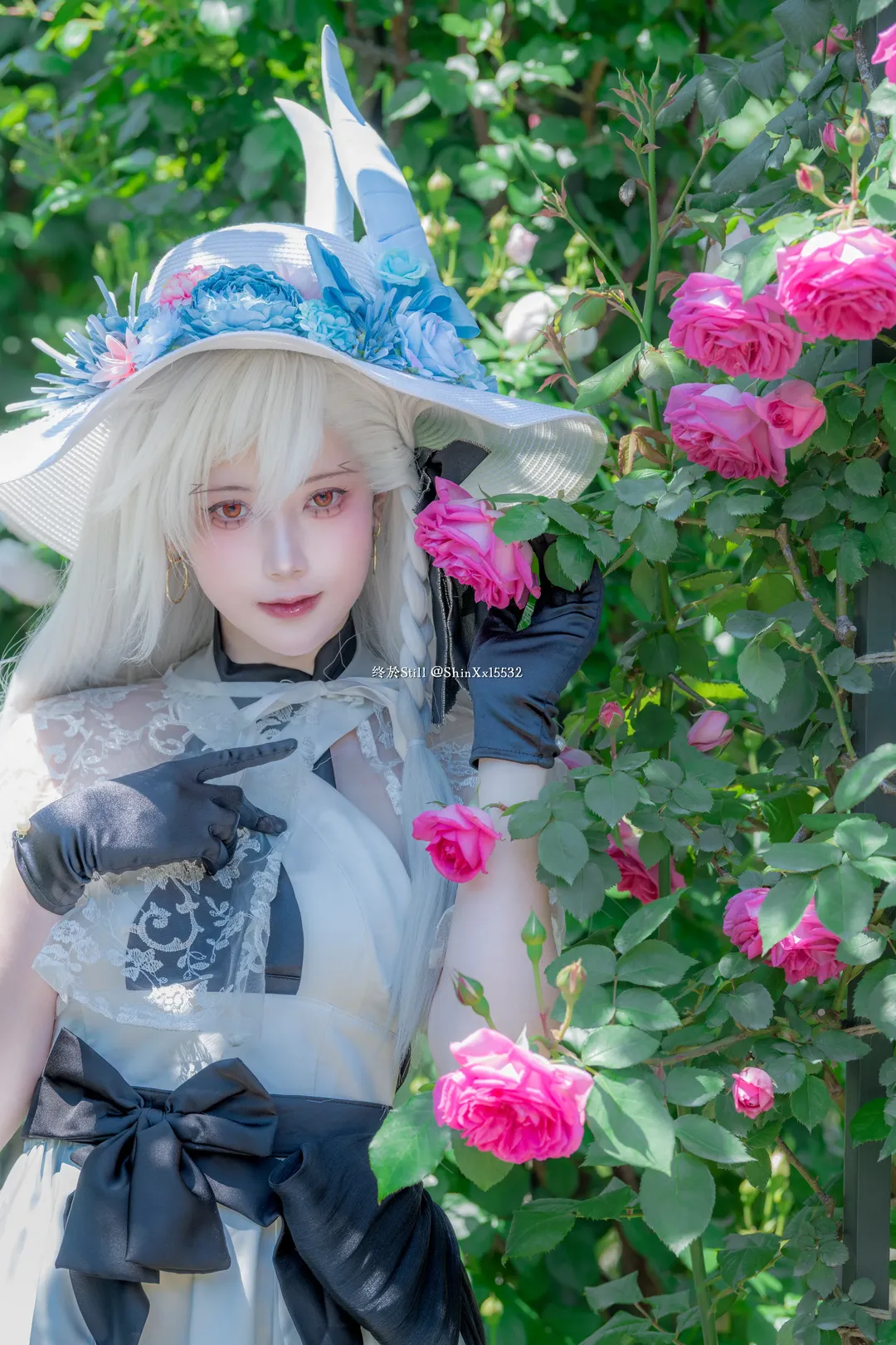 Fate/Grand Order, Cosplay摄影, 户外人像, 奥尔加玛丽cos, 玫瑰花园写真 - 第5张