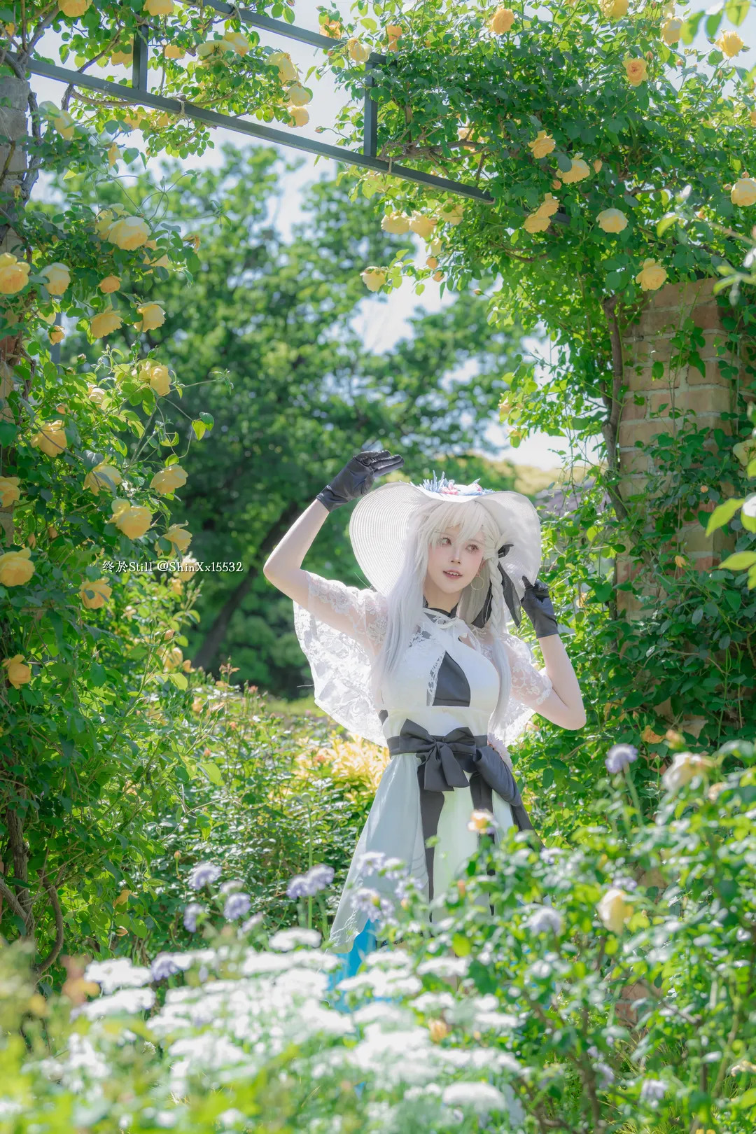 Fate/Grand Order, cosplay摄影, 夏日外景, 奥尔加玛丽cos, 蔷薇花园 - 第10张