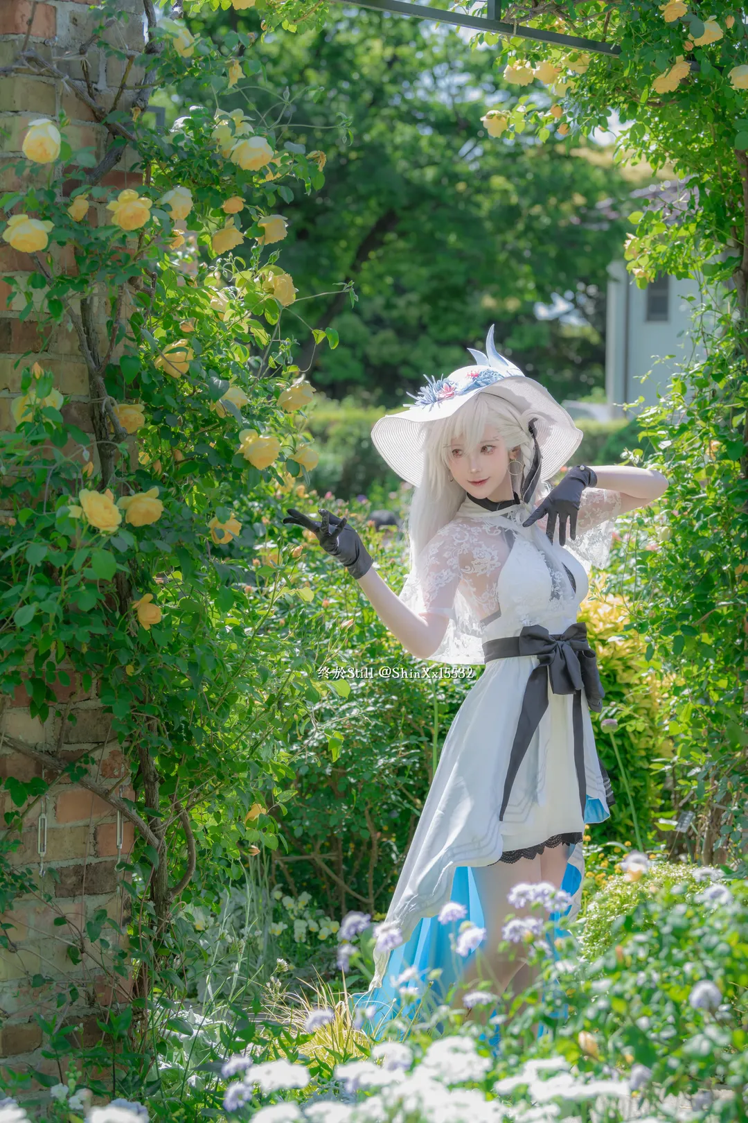 Fate/Grand Order, cosplay摄影, 夏日外景, 奥尔加玛丽cos, 蔷薇花园 - 第11张