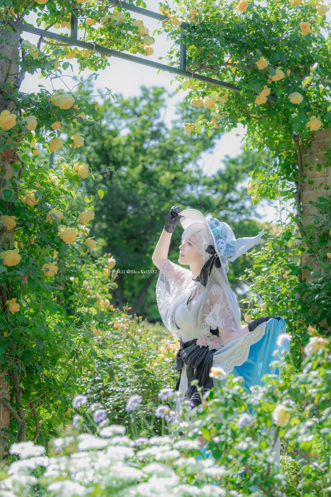 Fate/Grand Order, cosplay摄影, 夏日外景, 奥尔加玛丽cos, 蔷薇花园 - 第12张