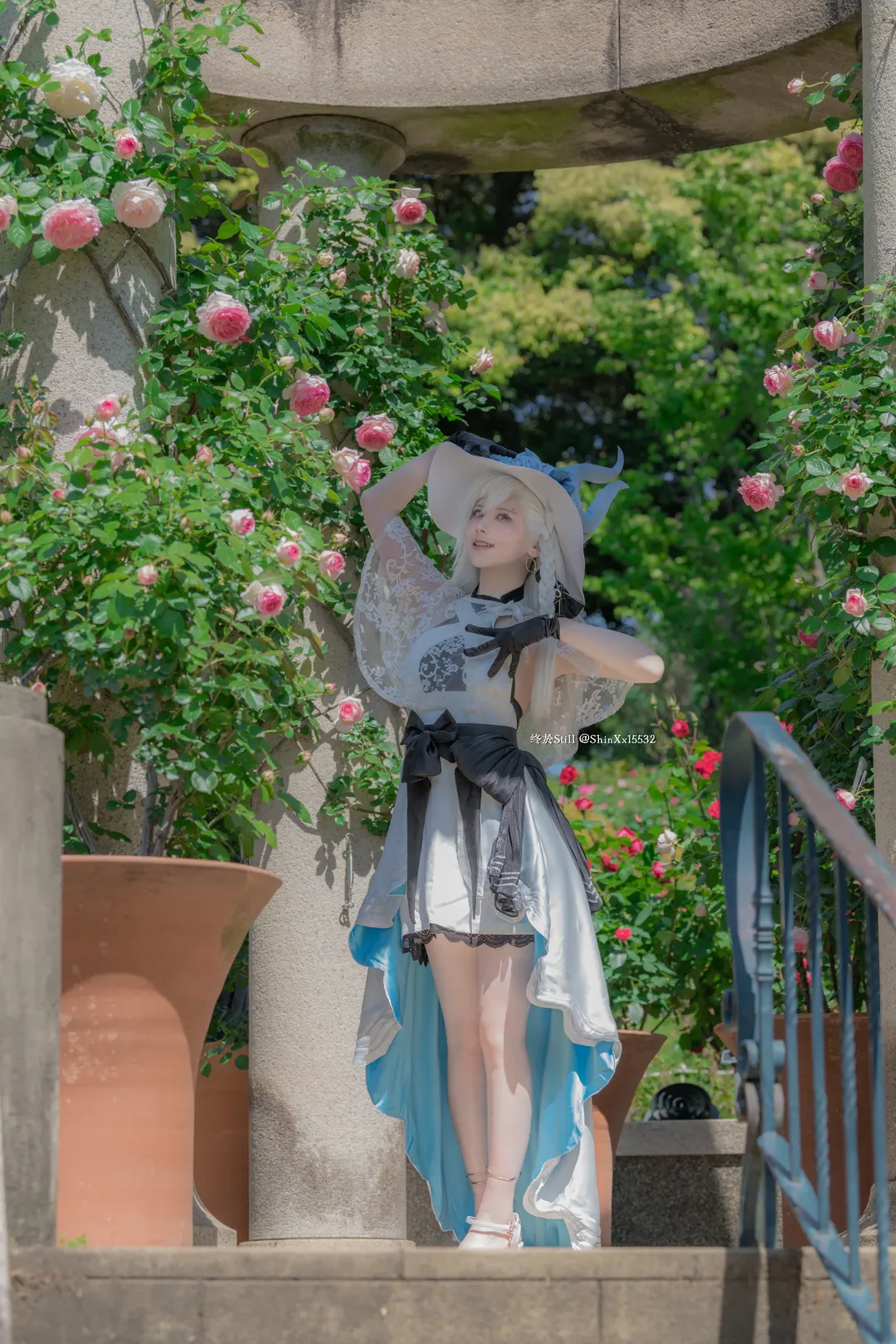Fate/Grand Order, cosplay摄影, 夏日外景, 奥尔加玛丽cos, 蔷薇花园 - 第4张