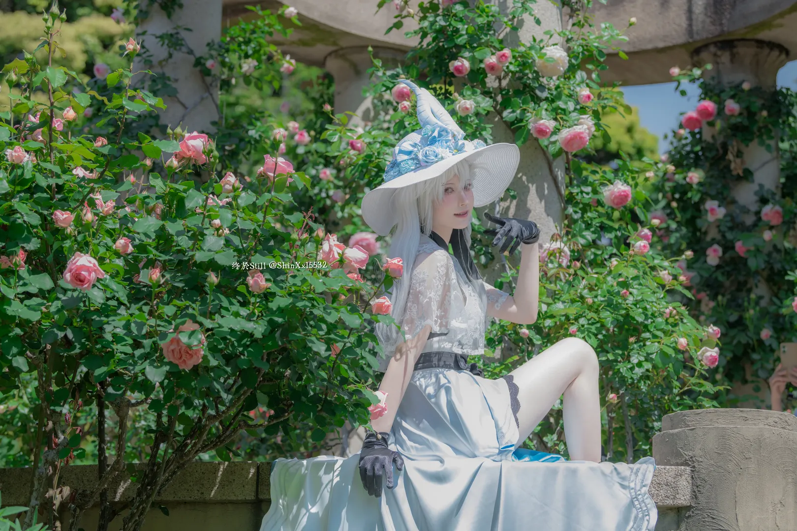 Fate/Grand Order, cosplay摄影, 夏日外景, 奥尔加玛丽cos, 蔷薇花园 - 第5张