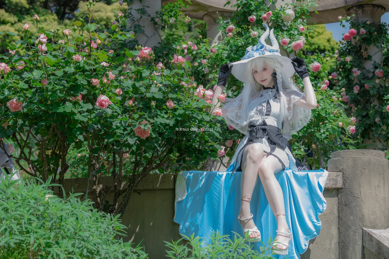 Fate/Grand Order, cosplay摄影, 夏日外景, 奥尔加玛丽cos, 蔷薇花园
