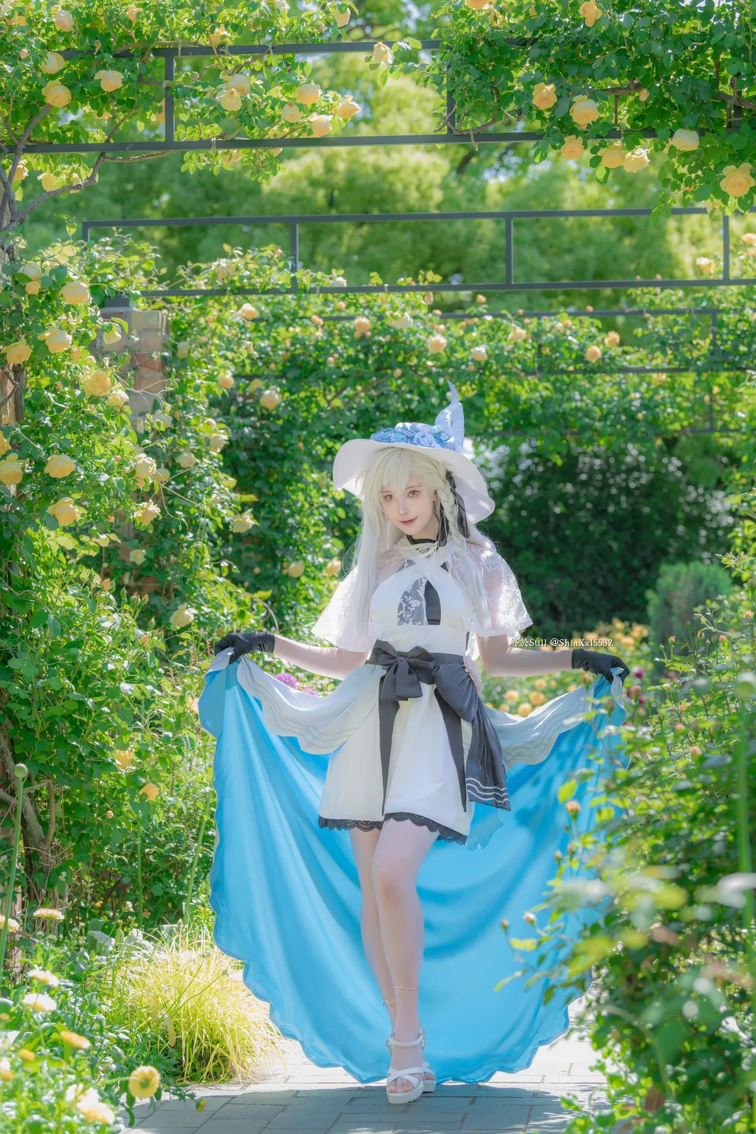Fate/Grand Order, cosplay摄影, 夏日外景, 奥尔加玛丽cos, 蔷薇花园 - 第7张