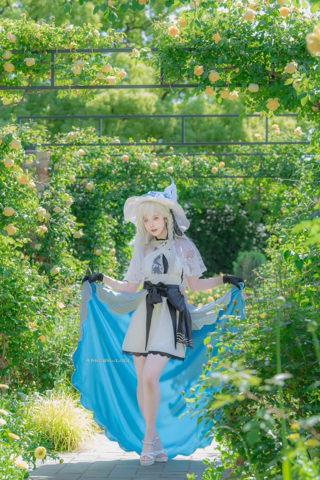 Fate/Grand Order, cosplay摄影, 夏日外景, 奥尔加玛丽cos, 蔷薇花园 - 第8张