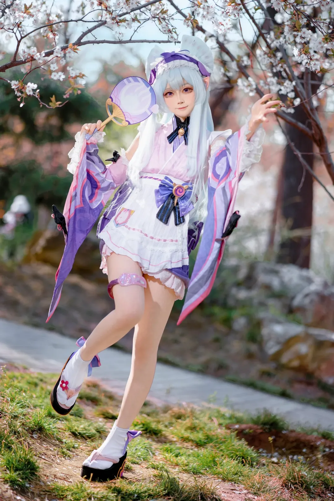 原神, コスプレ撮影, 桜撮影, 夢見月瑞希コスプレ, 北京での撮影 - 1枚目