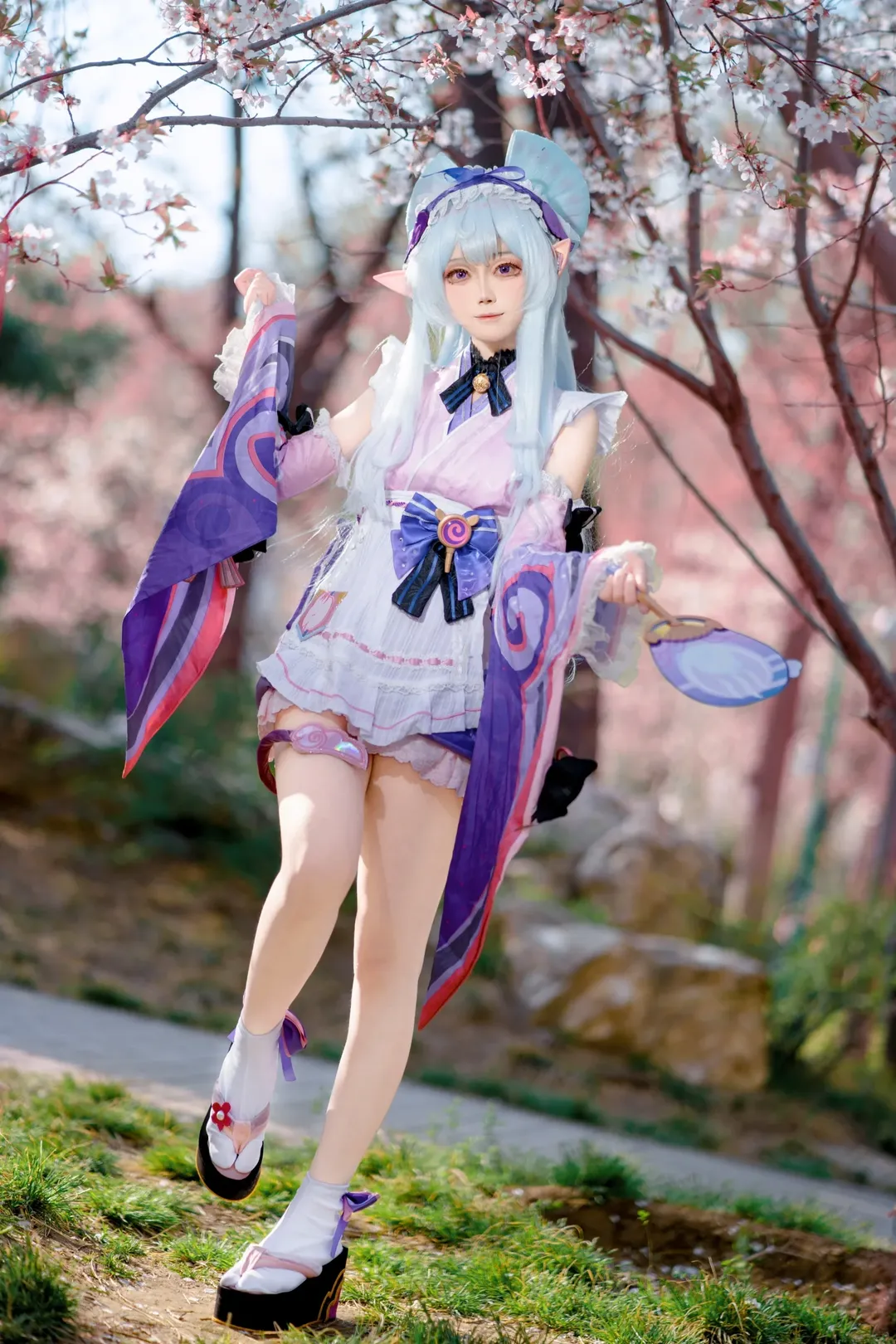 原神, コスプレ撮影, 桜撮影, 夢見月瑞希コスプレ, 北京での撮影 - 2枚目