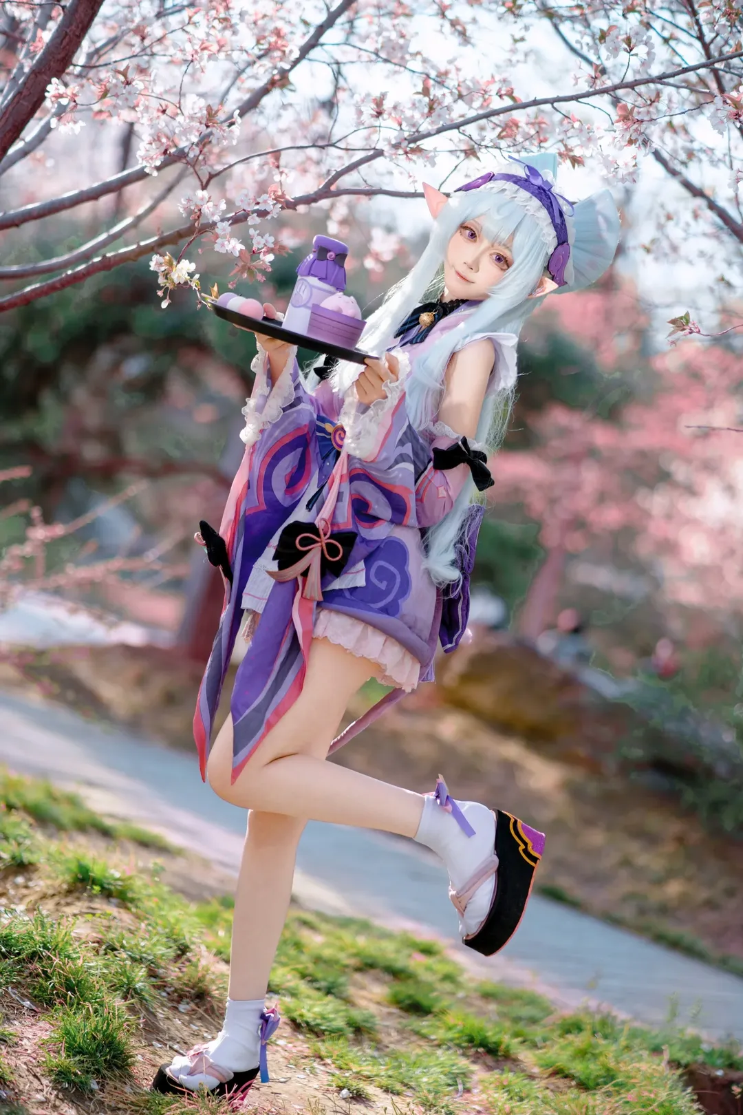 原神, cosplay摄影, 樱花拍照, 梦见月瑞希cos, 北京拍照