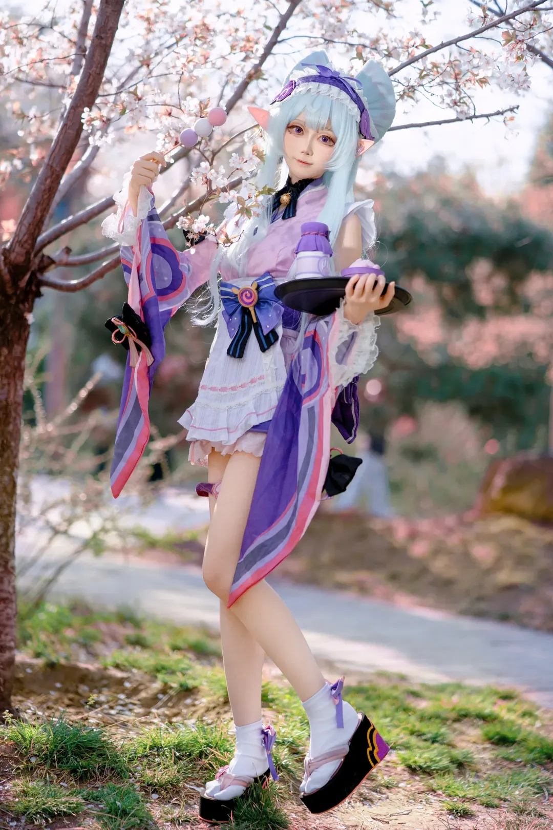原神, コスプレ撮影, 桜撮影, 夢見月瑞希コスプレ, 北京での撮影 - 4枚目