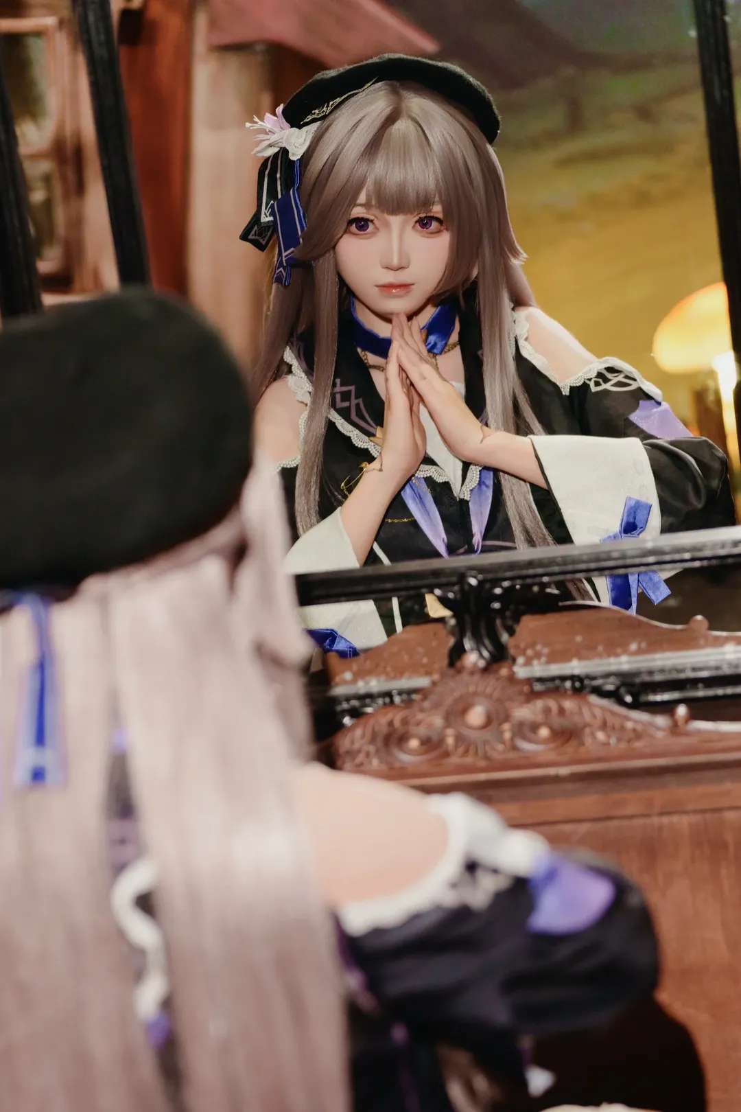 崩壊：スターレイル, ヘルタ コスプレ, コスプレ撮影, 大英図書館展, ミラーセルフィーポーズ - 1枚目