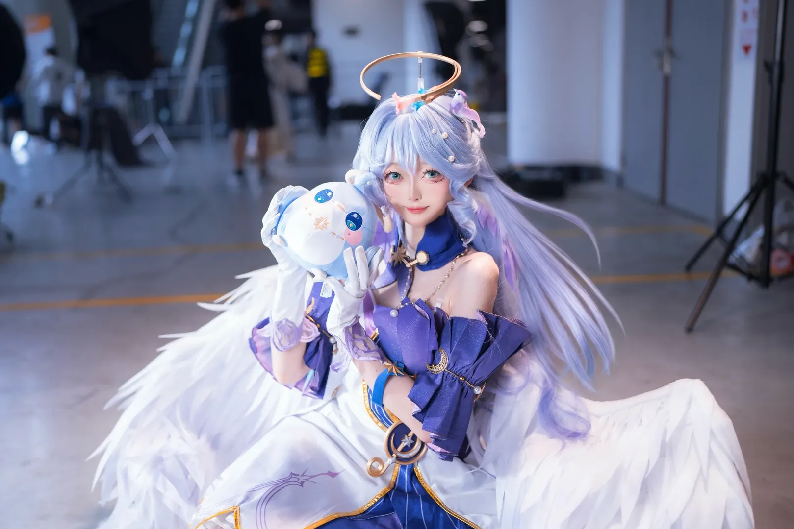崩坏星穹铁道, 知更鸟cos, 漫展场照, cosplay返图, 羽毛天使造型 - 第3张