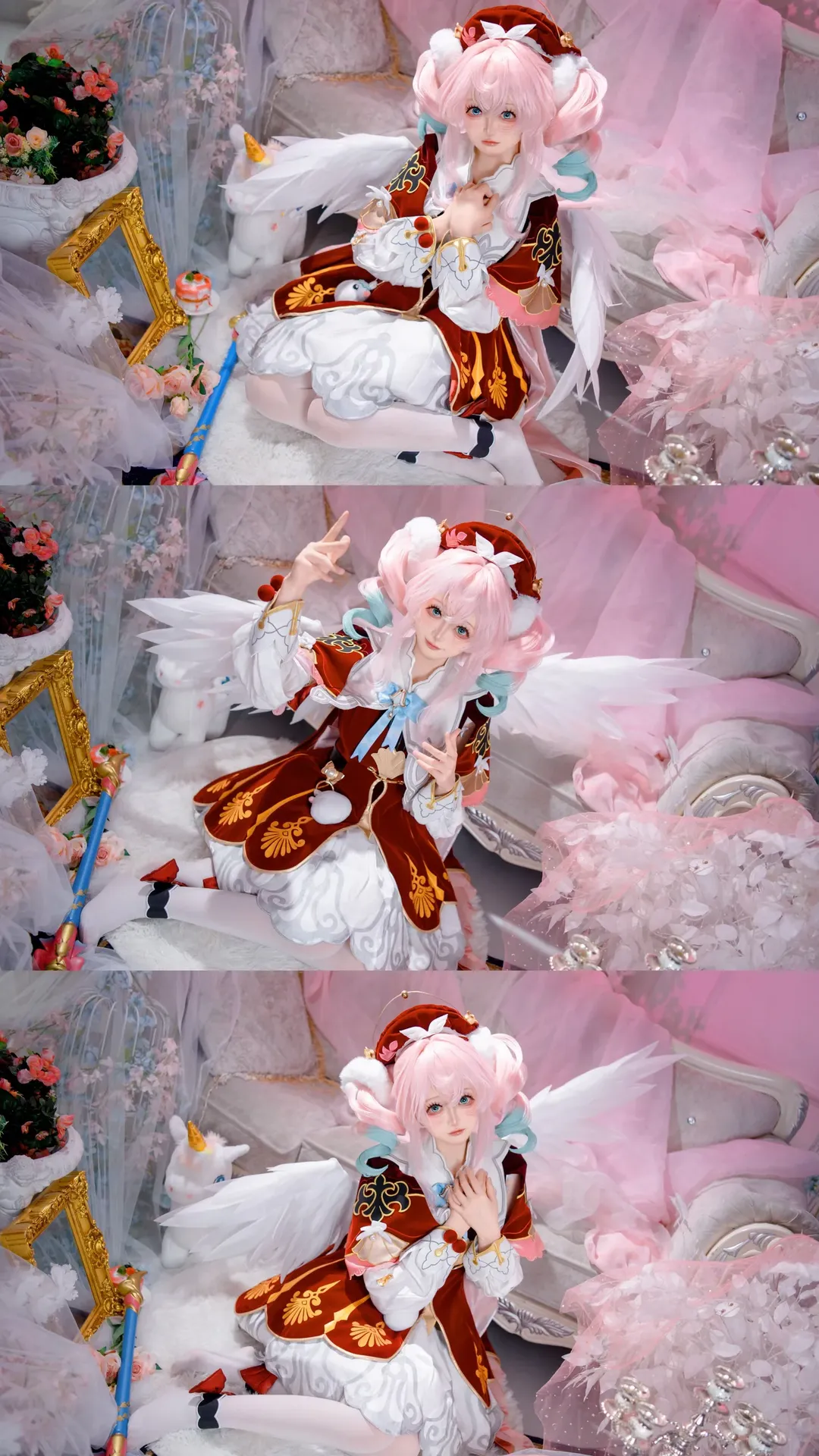 崩坏星穹铁道, 风堇cos, cosplay正片, 黄金裔, 梦幻风拍摄 - 第1张