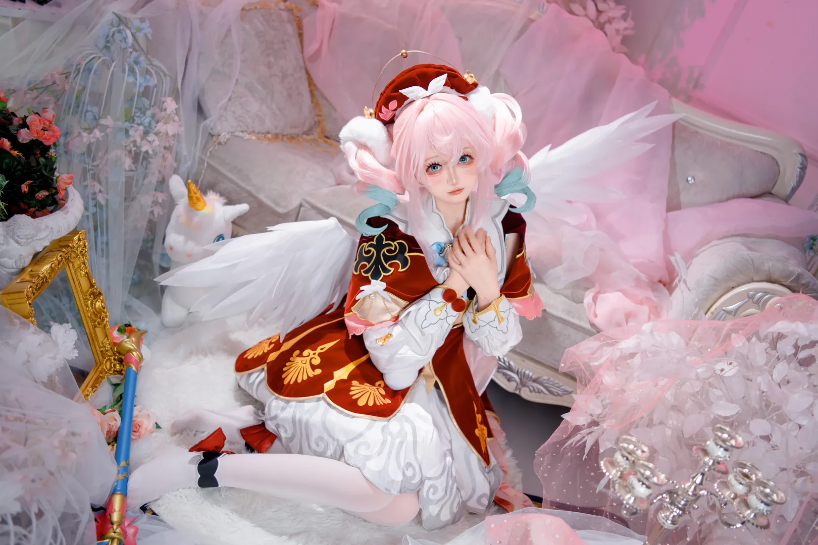 Honkai: Star Rail, Hyacinthia cosplay, Cosplay photoshoot, Chrysos Heirs, Dreamy style photography