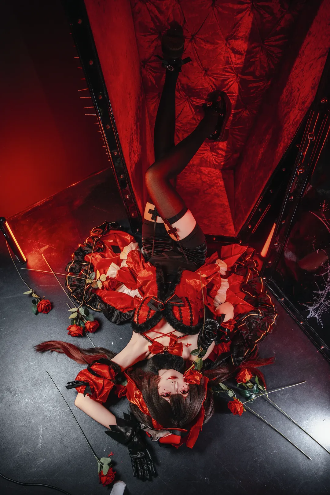 哥特风, 花火cos, 暗黑系, 吸血鬼, 万圣节cosplay
