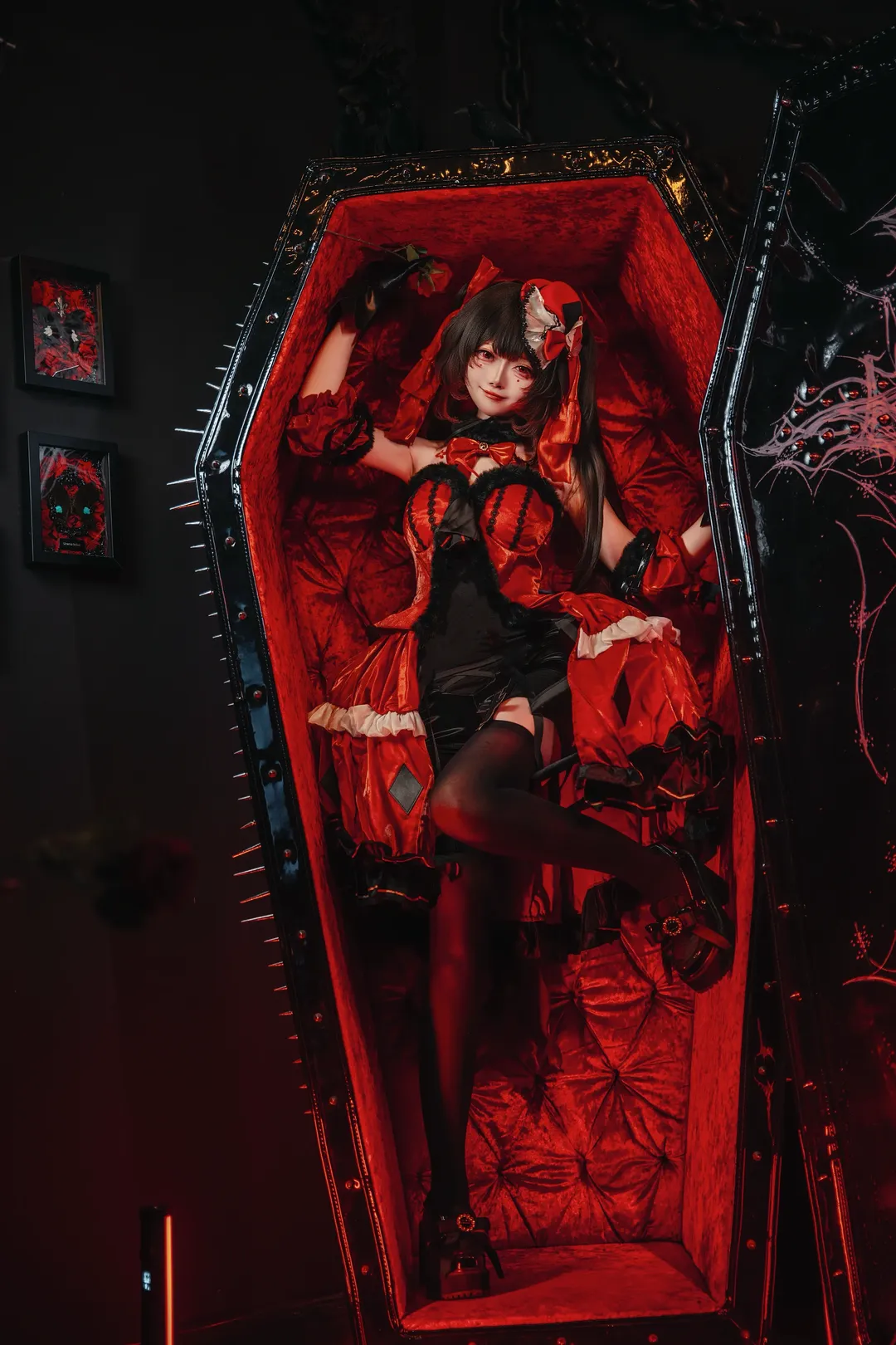 哥特风, 花火cos, 暗黑系, 吸血鬼, 万圣节cosplay - 第3张