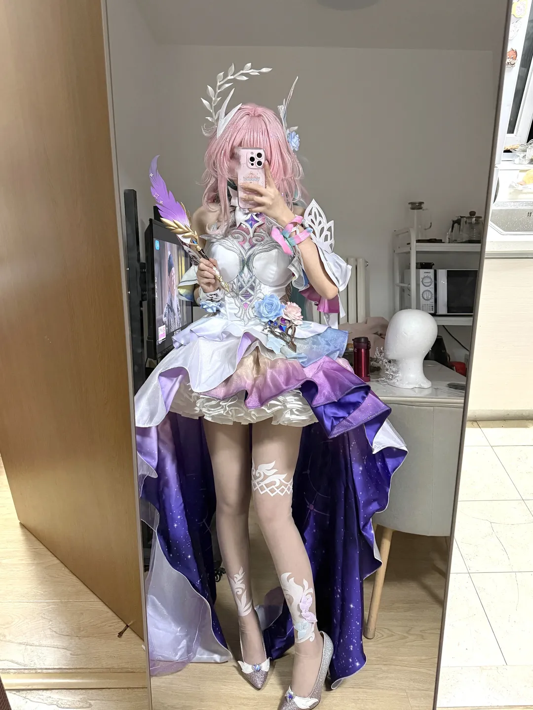 Cosplay穿搭, 三分妄想, 梦幻风, 大昔涟cos, 仙气裙