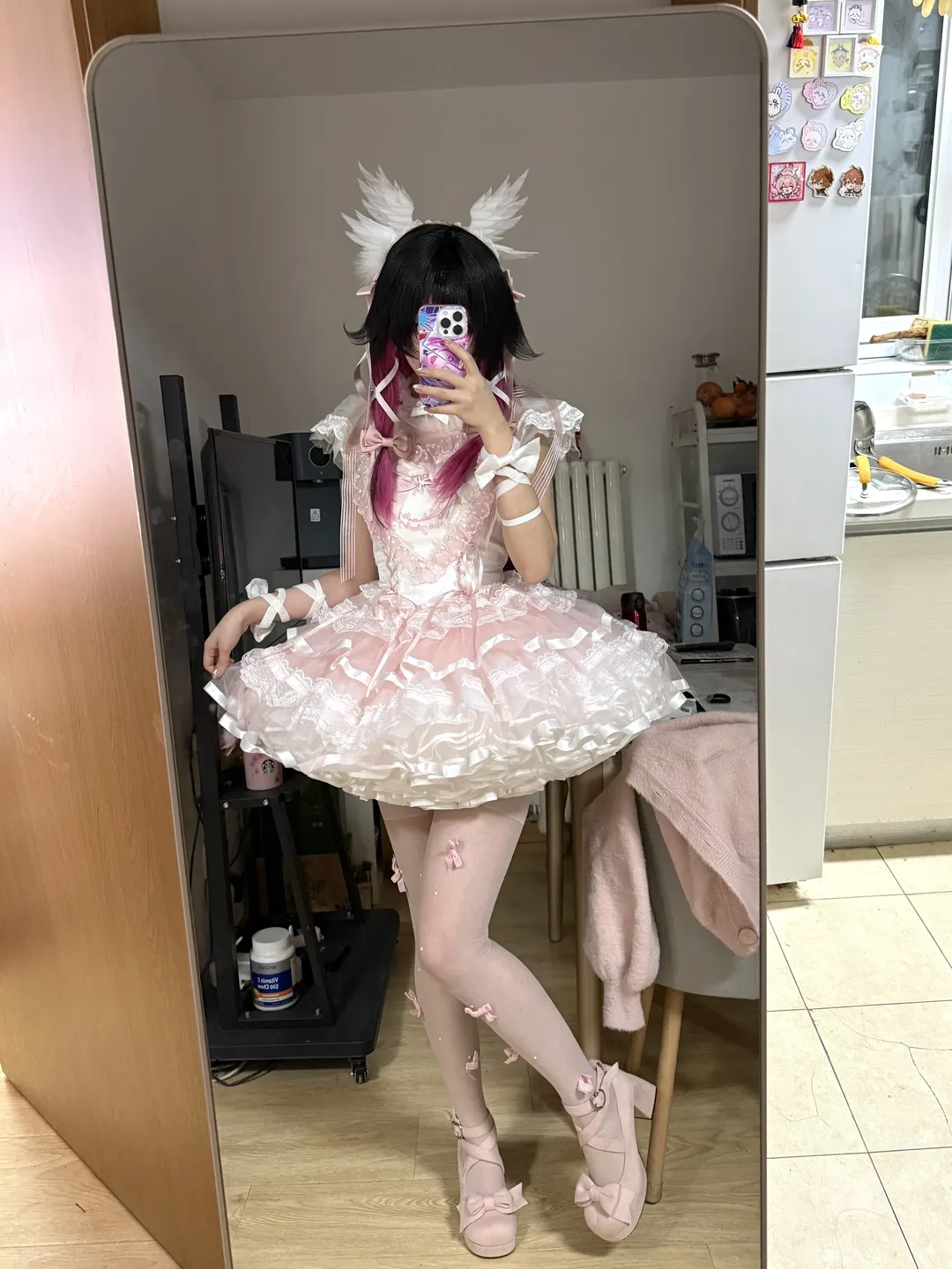 Genshin Impact, Columbina Cosplay, Anime girl, Fan-made design cosplay, Satin ballet