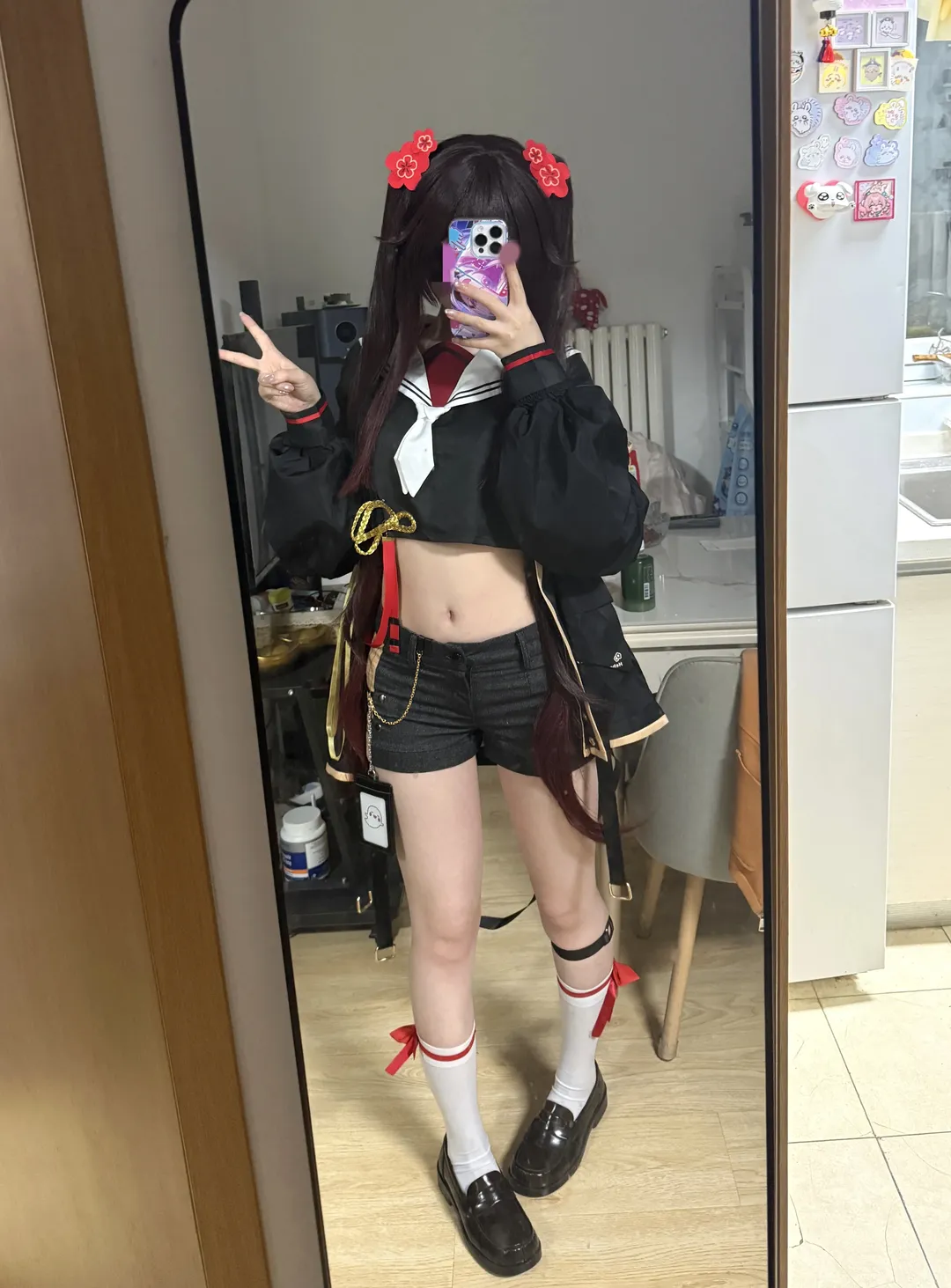 原神, 试衣记录, 胡桃cos, cosplay穿搭, 二次元同人